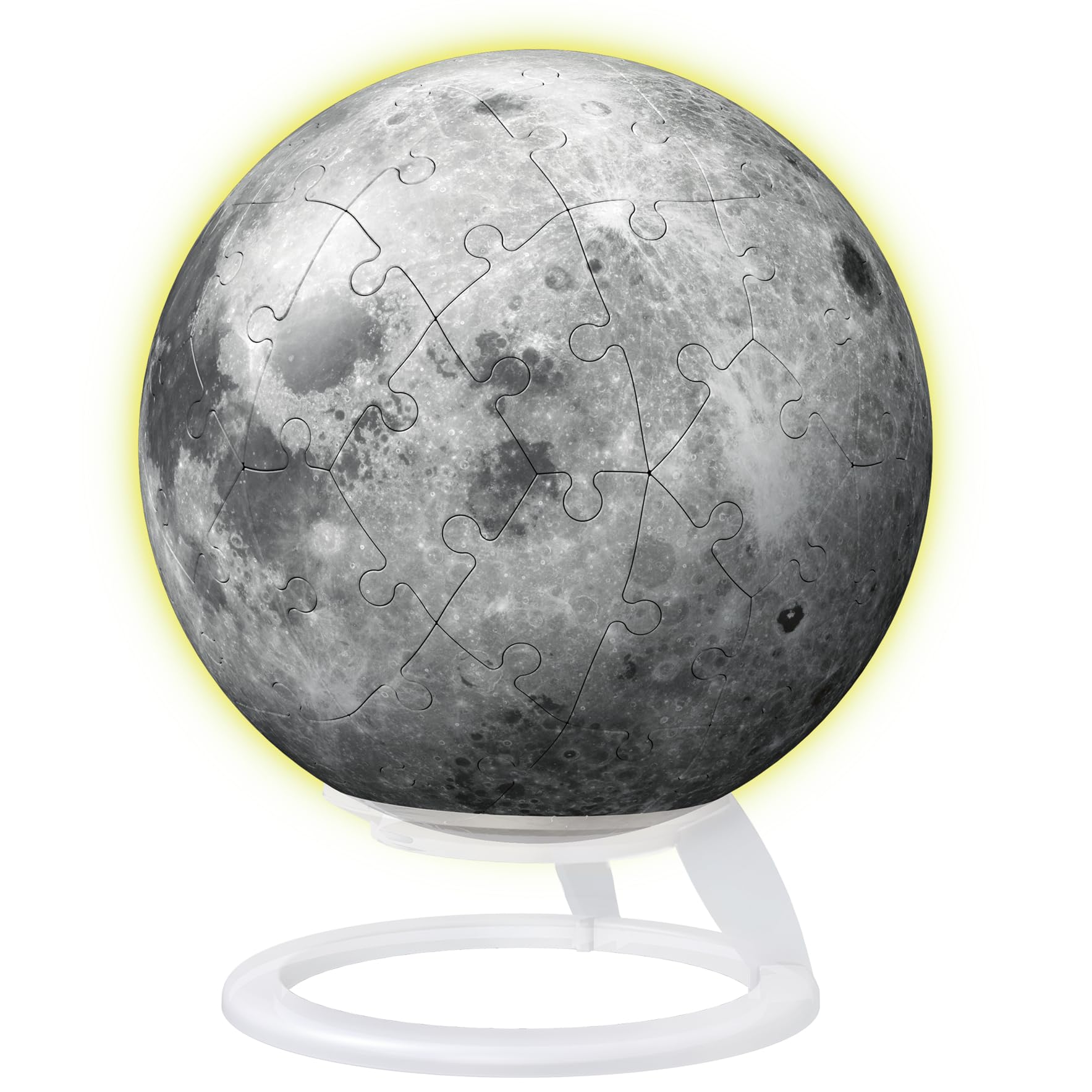 Ravensburger 11586 Glow in The Dark Moon 3D Puzzle - 72 Pieces | Ages 6+ | No Glue Required 7