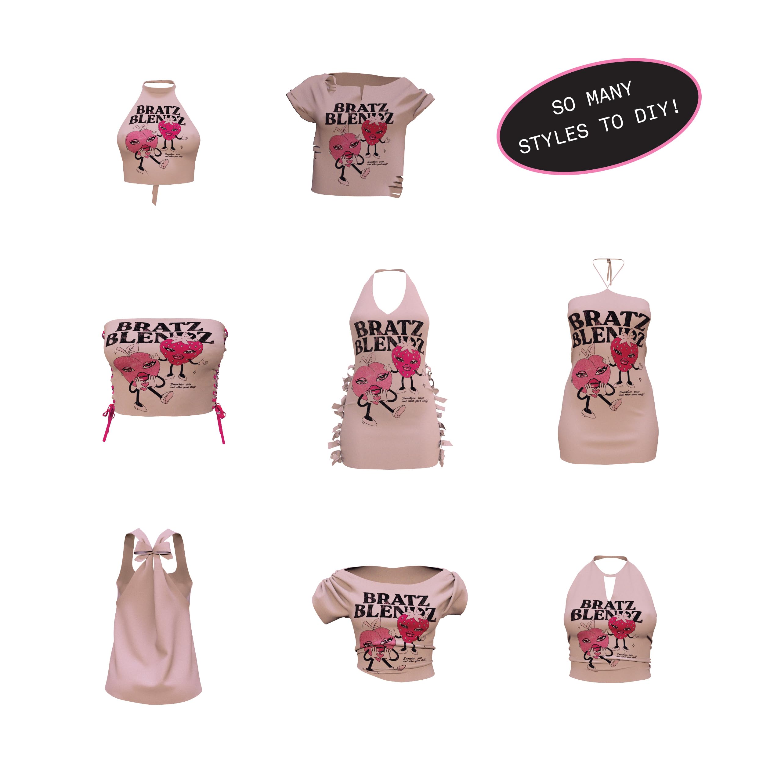 Bratz Stylin' Cloe Fashion Doll with Customizable T-Shirt and Matching Accessories 7