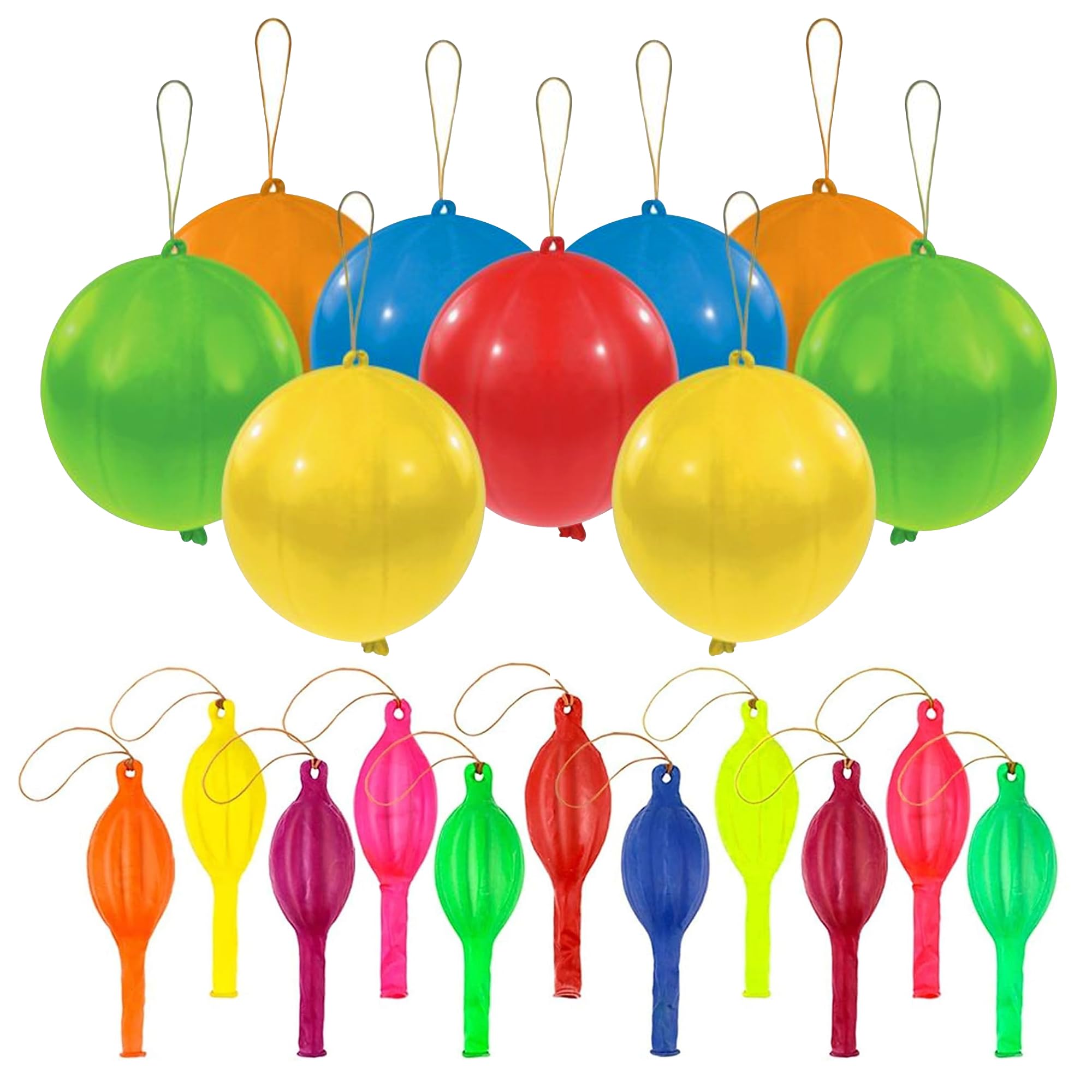 G4GADGET 30x Punch Balloons for Kids – 12 Inch Party Bag Fillers | Assorted Bright Colours | Premium Latex
