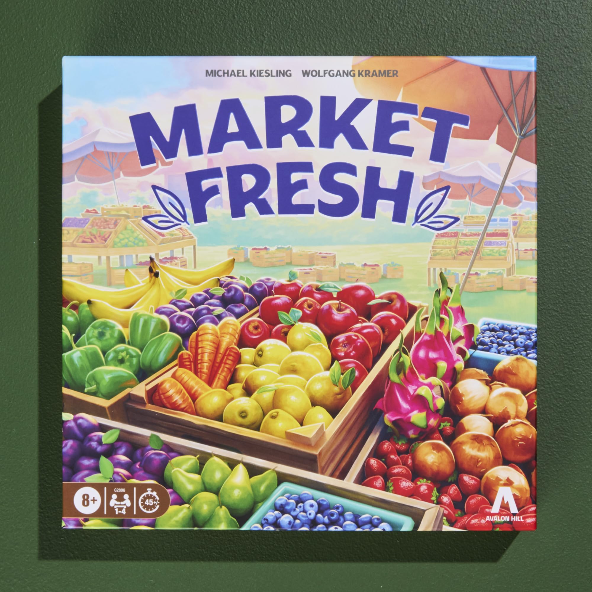 Avalon Hill Market Fresh Board Game - Tile Placement Strategy | 1-4 Players | Ages 8+