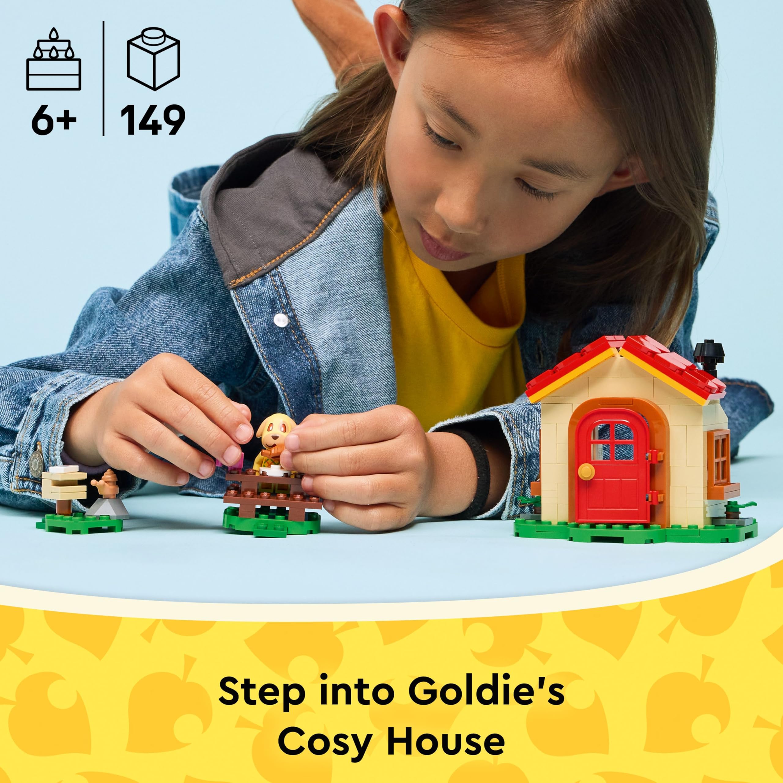 LEGO Animal Crossing Goldie's Cosy House Building Set 77058 for Ages 6+ | Includes Goldie Minifigure 3