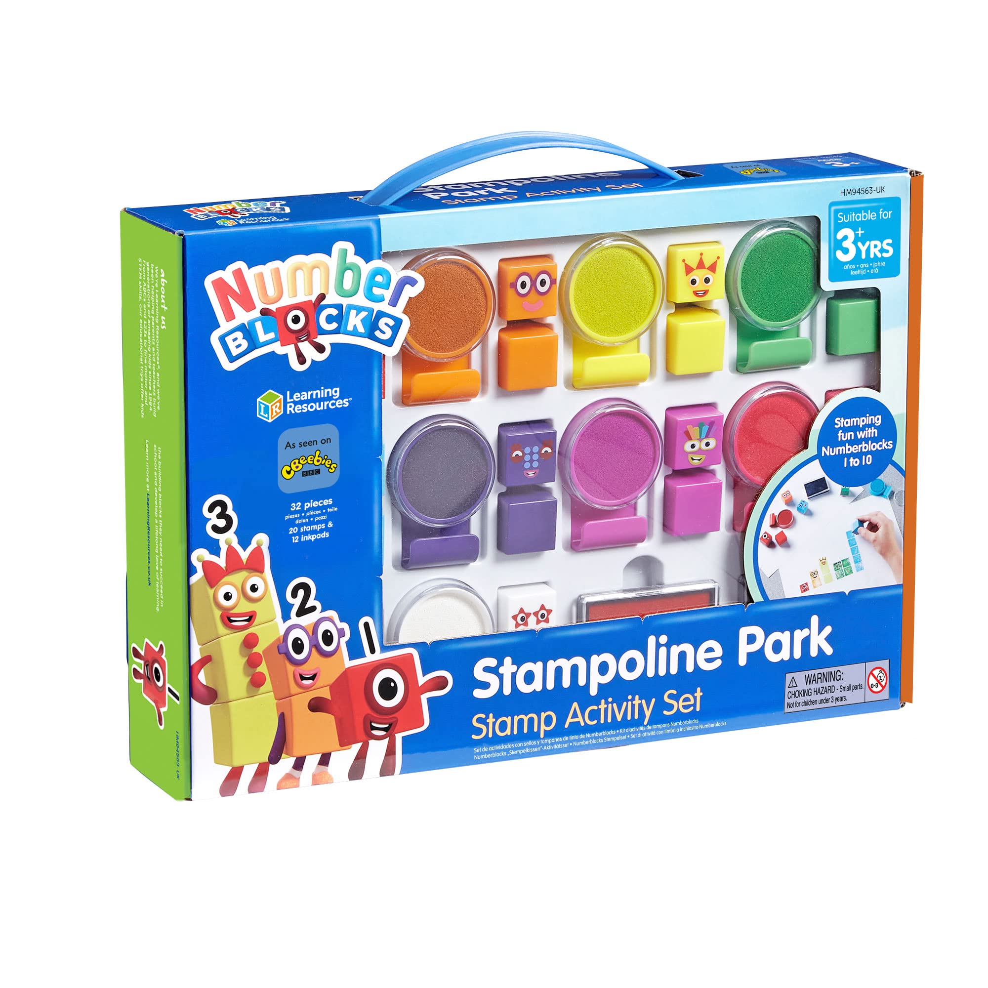Learning Resources Numberblocks Stampoline Park Stamp Activity Set - 32 Pieces, Ages 3+ 9
