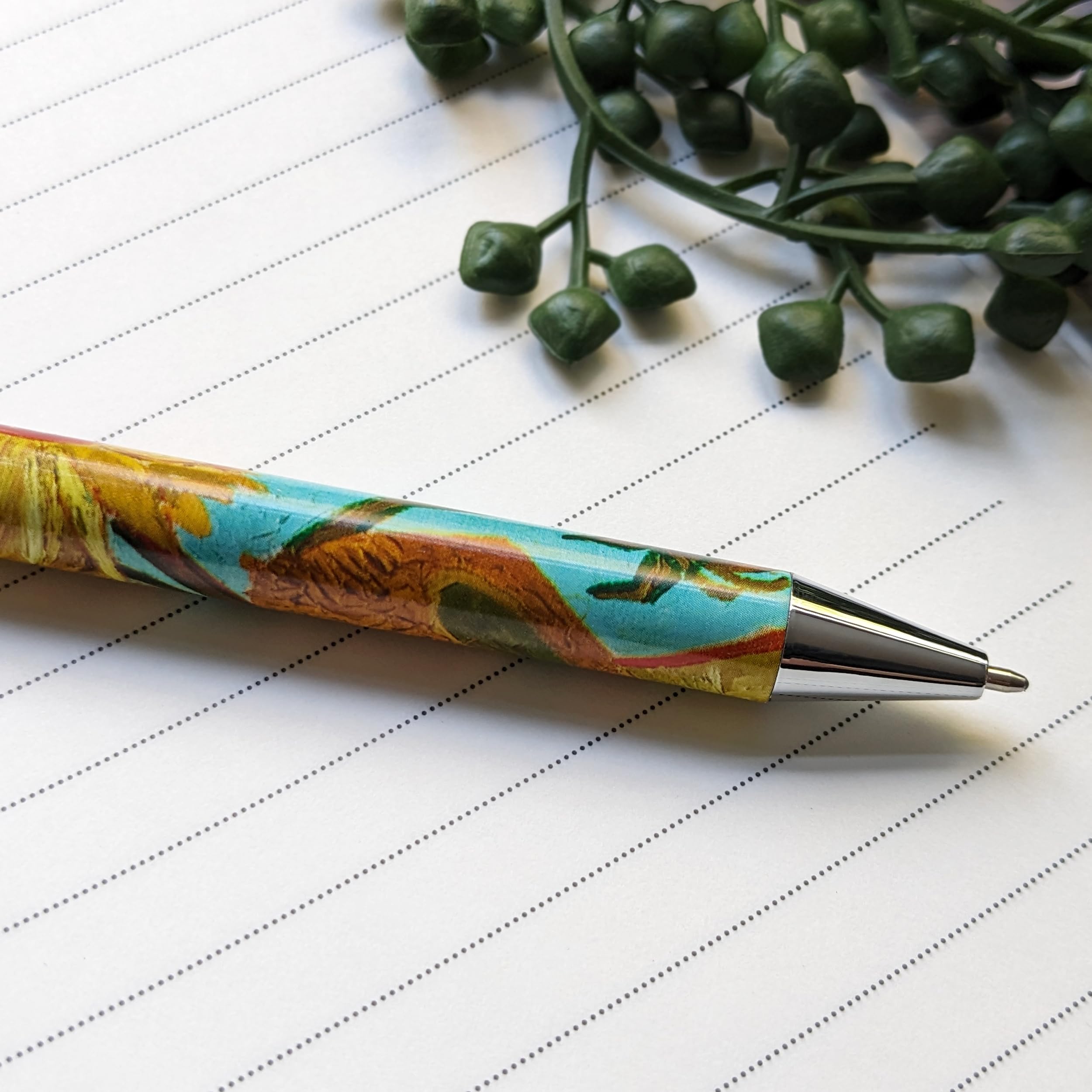 Robert Frederick Van Gogh Sunflowers Ballpoint Pen with Twist Nib | Black Ink | Gift Box 5