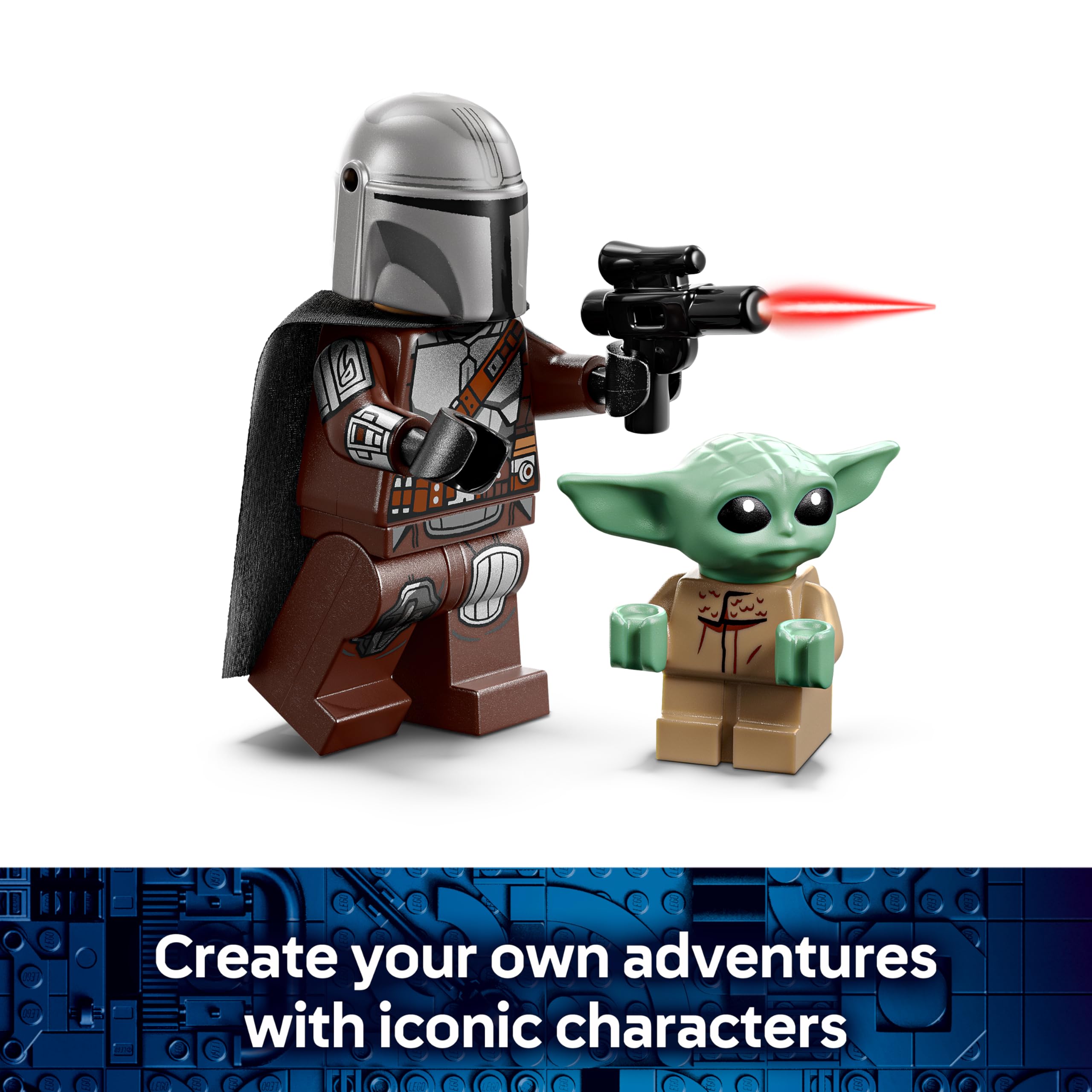 LEGO Star Wars 75436 The Mandalorian & Grogu's Speeder Bike Building Set | Ages 6+ 5