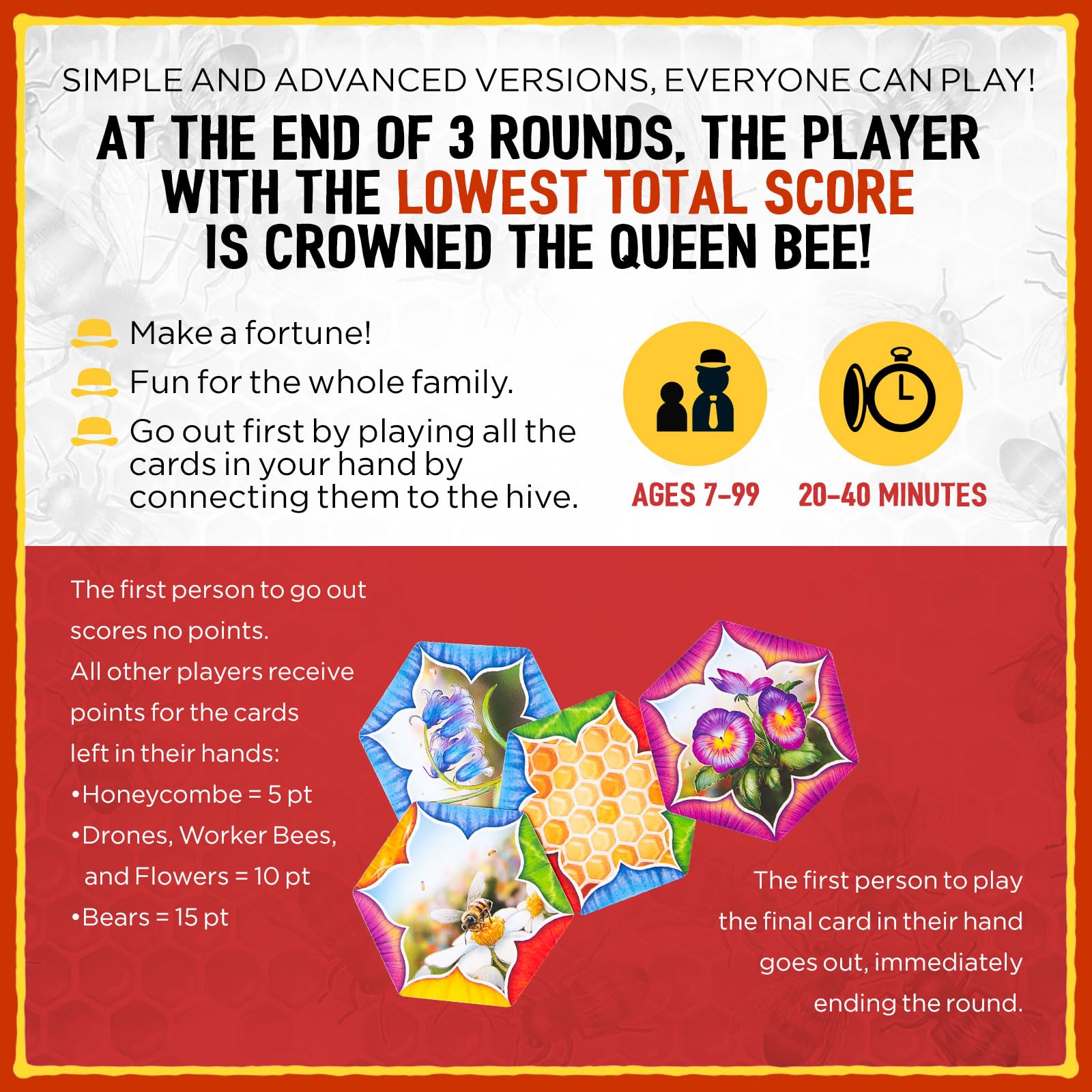 Grandpa Beck's Games The Bears and the Bees Card Game | Ages 7+ | 2-5 Players | 20-40 Min 7