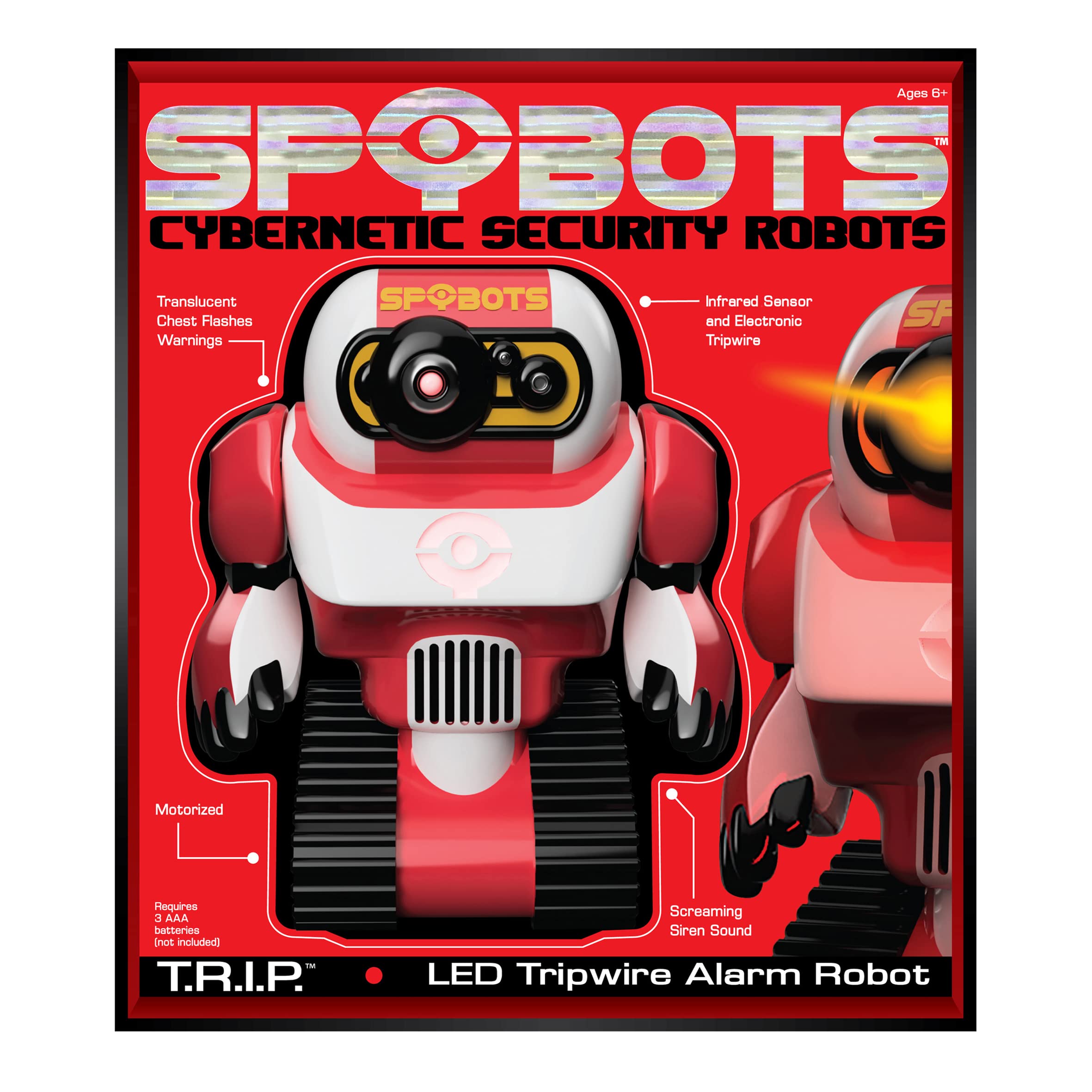 SpyBots TRIP – LED-Stolperdraht-Alarmroboter-Sicherheitsgerät für Kinder ab 6 Jahren 5