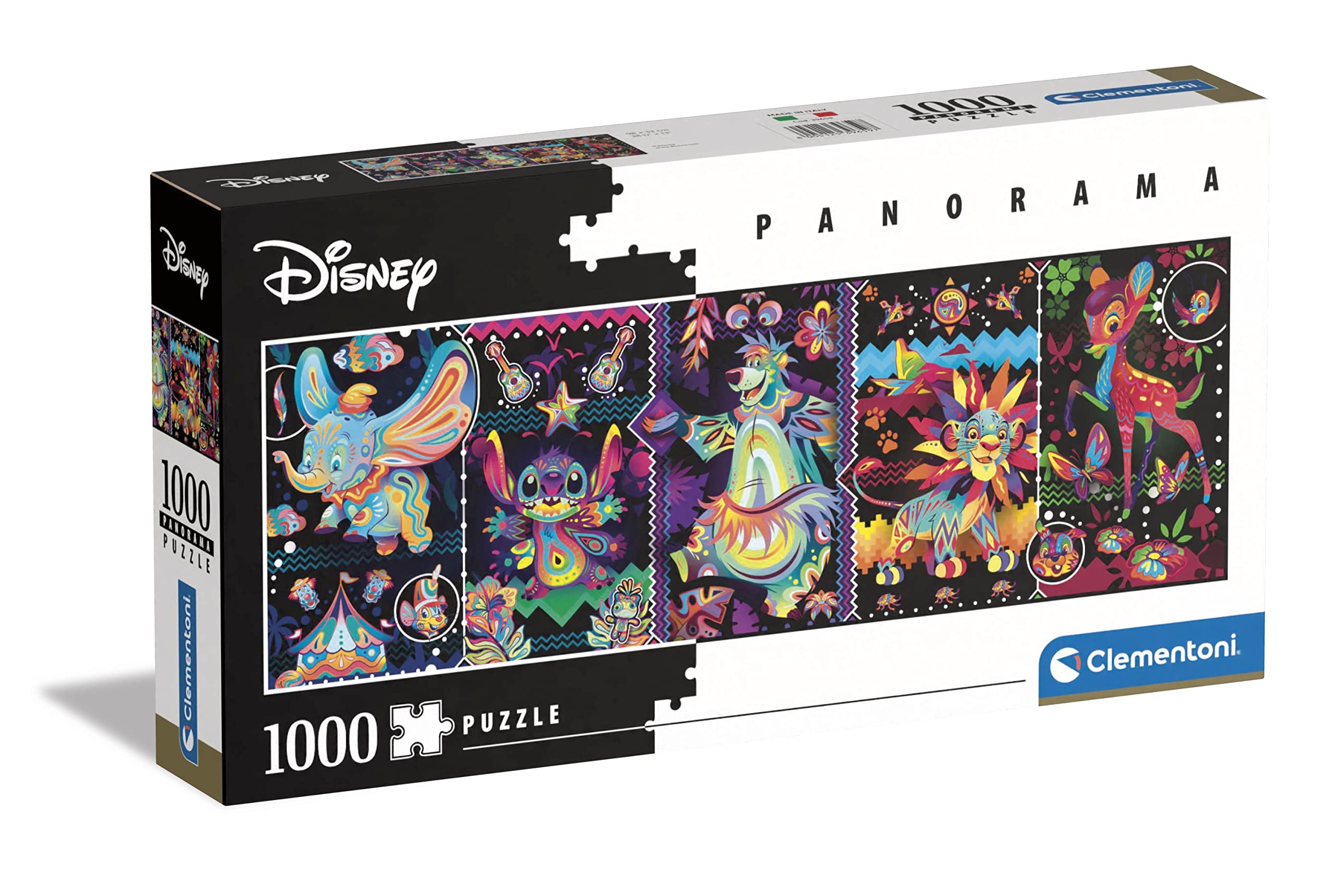 Clementoni Disney Joys Panorama 1000-Piece Jigsaw Puzzle - Made in Italy 1