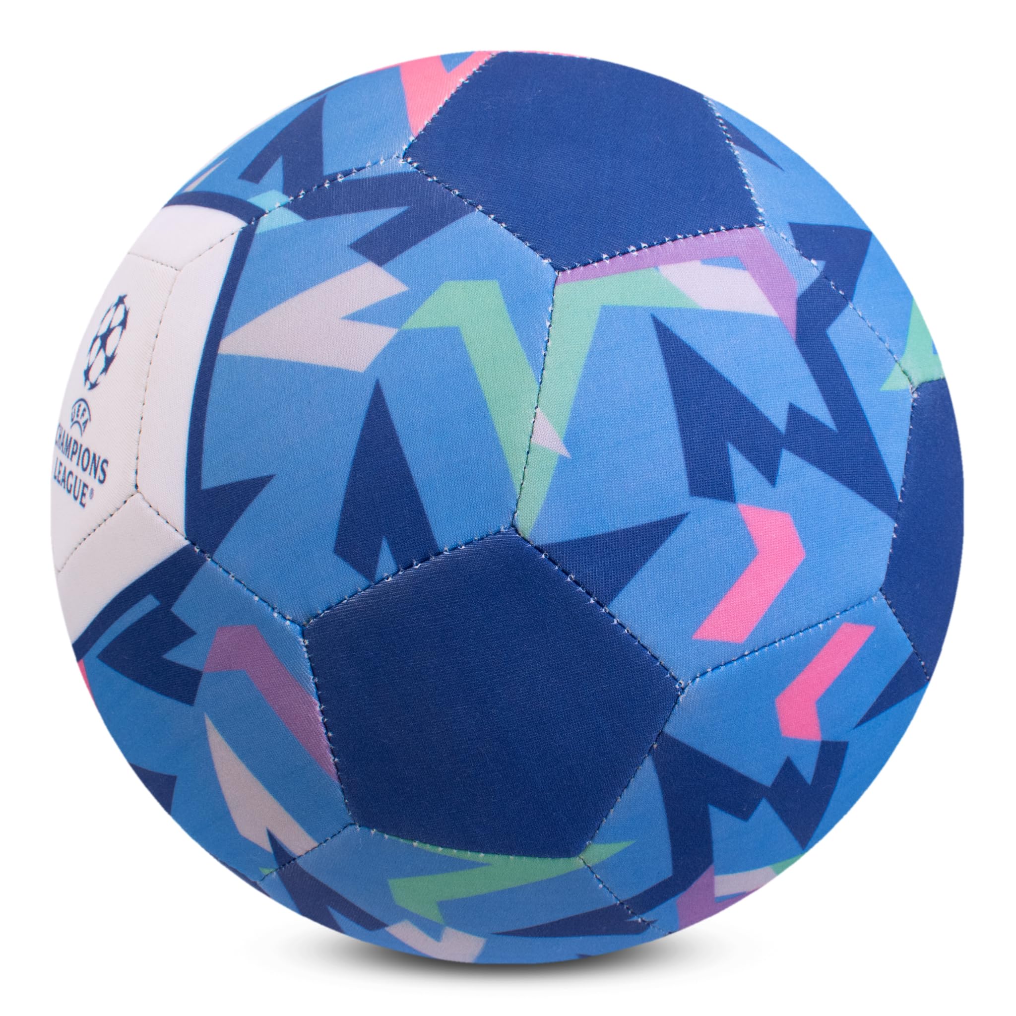 Hy-Pro Officially Licensed UEFA Champions League Beach Ball - Neoprene, Size 5, Blue 3