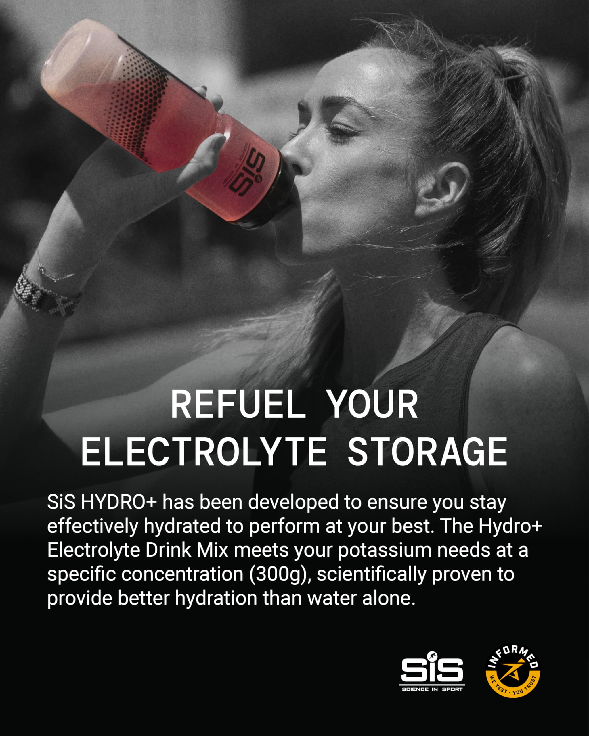Science in Sport Hydro+ Electrolytes Powder Sachets with 5 Essential Electrolytes | Berry | 20 Servings 3