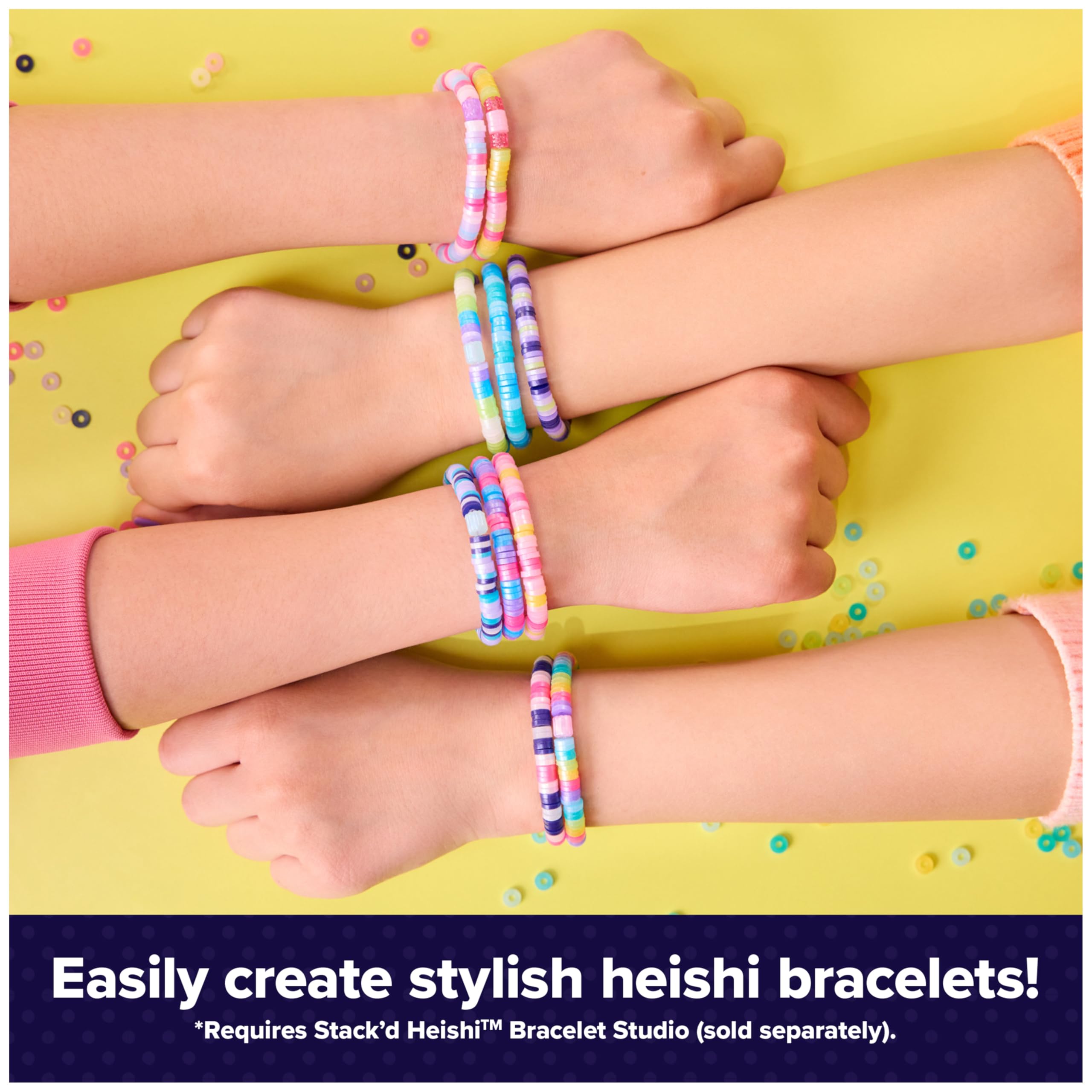 Cool MAKER Stack’d Heishi Expansion Pack - Bracelet Making Kit with 1300+ Beads 7