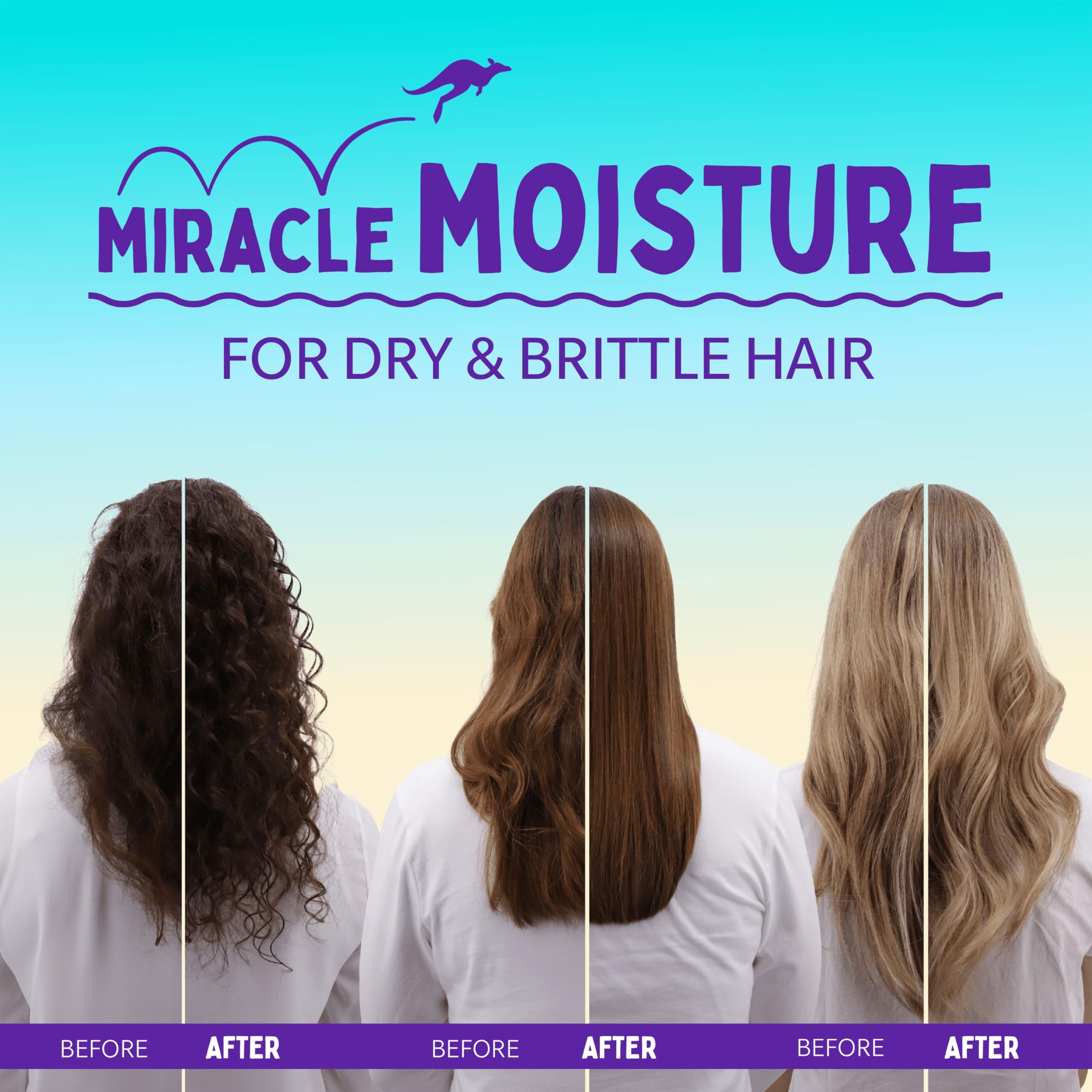 Aussie Miracle Moist Shampoo - Moisturizing Formula with Macadamia Nut Oil (1L) 5