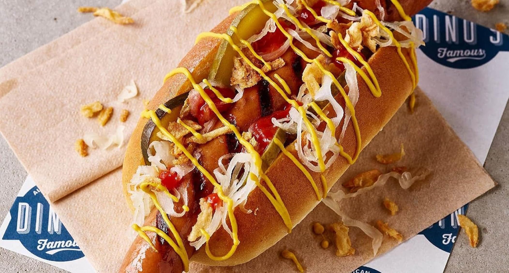 Dino's Famous All American Style Spicy Big Dog Pork Hot Dogs | 360g Pack | Beechwood Smoked 3