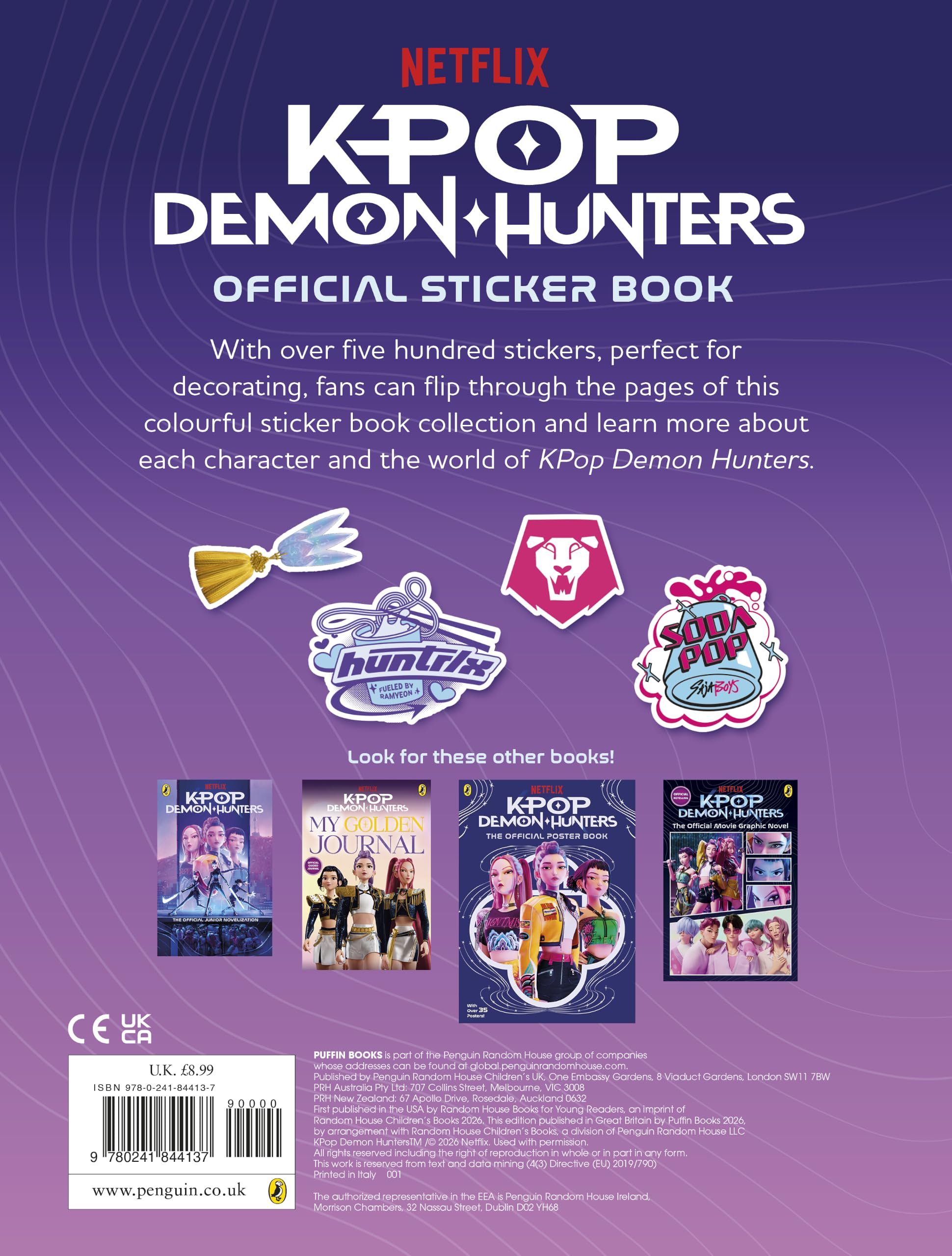 KPop Demon Hunters: Official Sticker Book [Sticker Book]