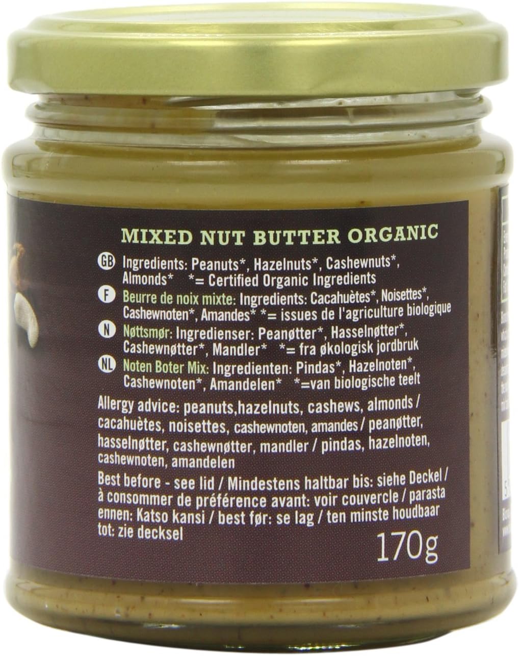 Biona Bio-Nussbutter, gemischt, 170 g 4
