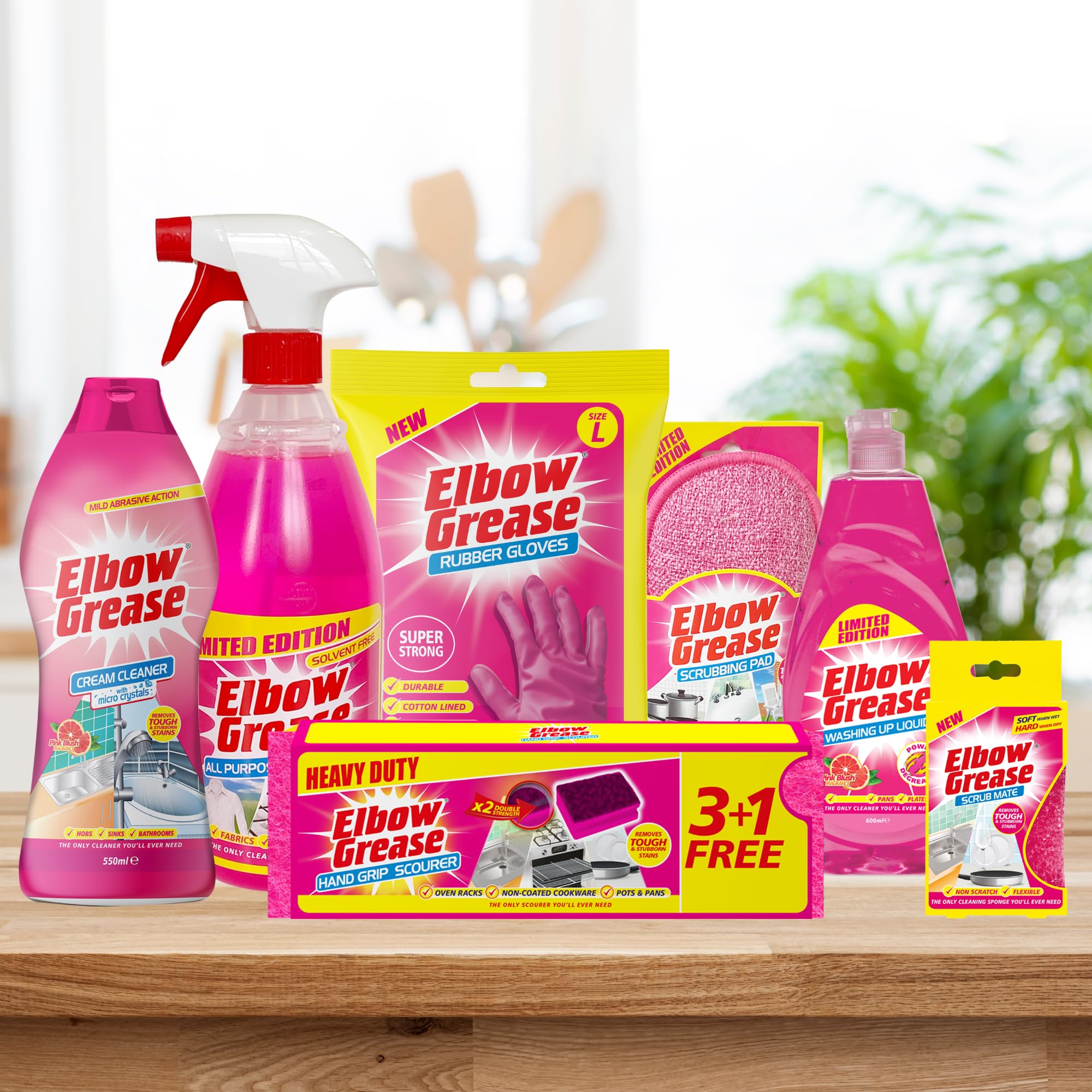 Elbow Grease Rubber Cleaning Gloves - Super Strong | Cotton Lined | Non-Slip Grip | Size L 7