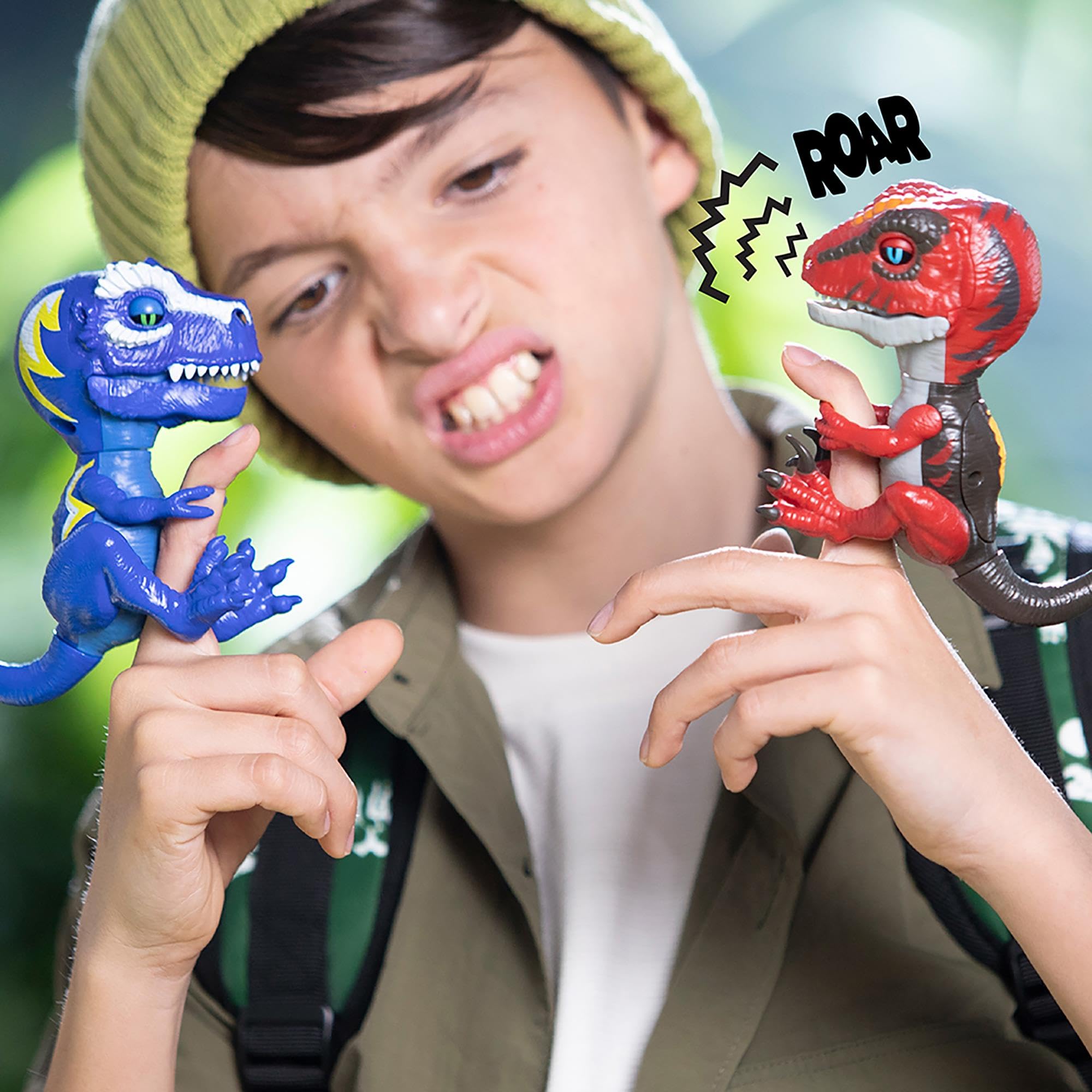 Untamed Roaring Dinos Interactive Raptor - Slash (Red), 40+ Sounds & Reactions, Ages 5+