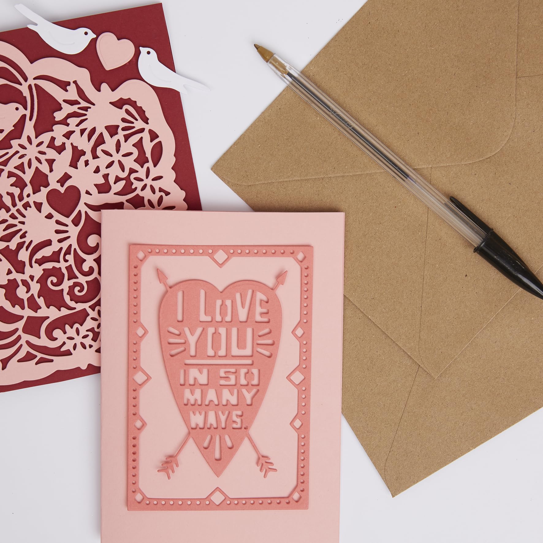 Papermania A6 Recycled Kraft Blank Card and Envelope Pack - 50 Count | 300gsm 6