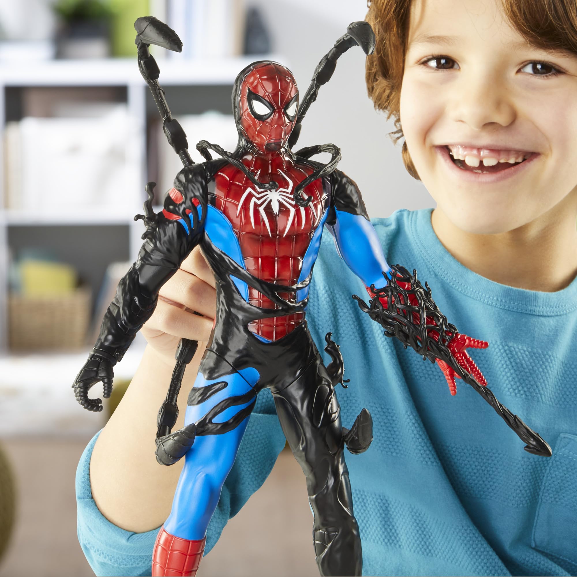 Marvel Spider-Man VenomVersus Liquid Shifter Action Figure - 11 Inch | Ages 4+ | Includes 6 Accessories 8