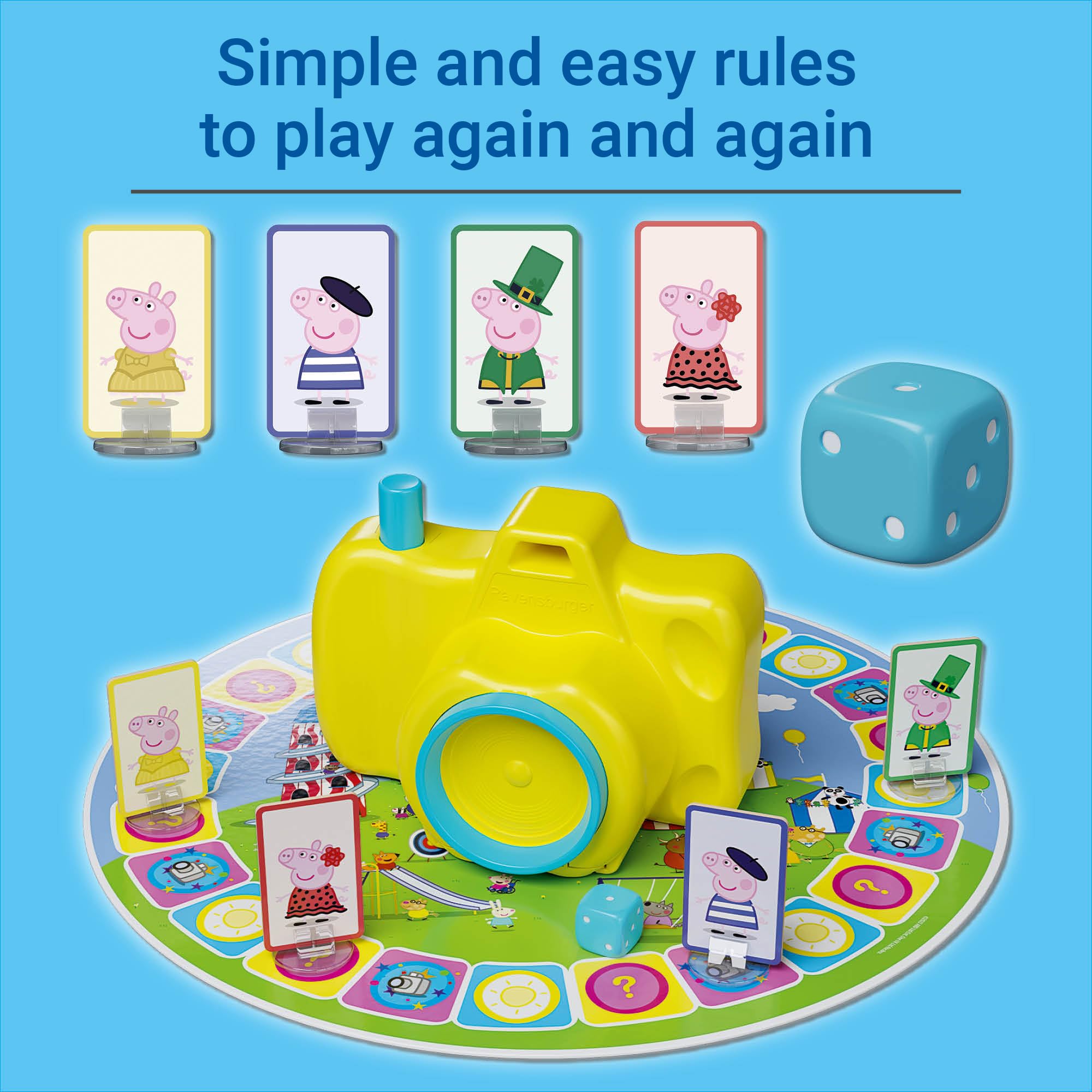 Ravensburger Peppa Pig Lustiges Foto-Kinderspiel – Brettspiel für Kinder, 2–4 Spieler 4