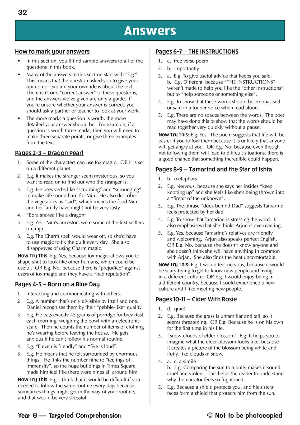 CGP KS2 English Targeted Question Book - Year 6 Reading Comprehension Book 1 | Paperback | English 4