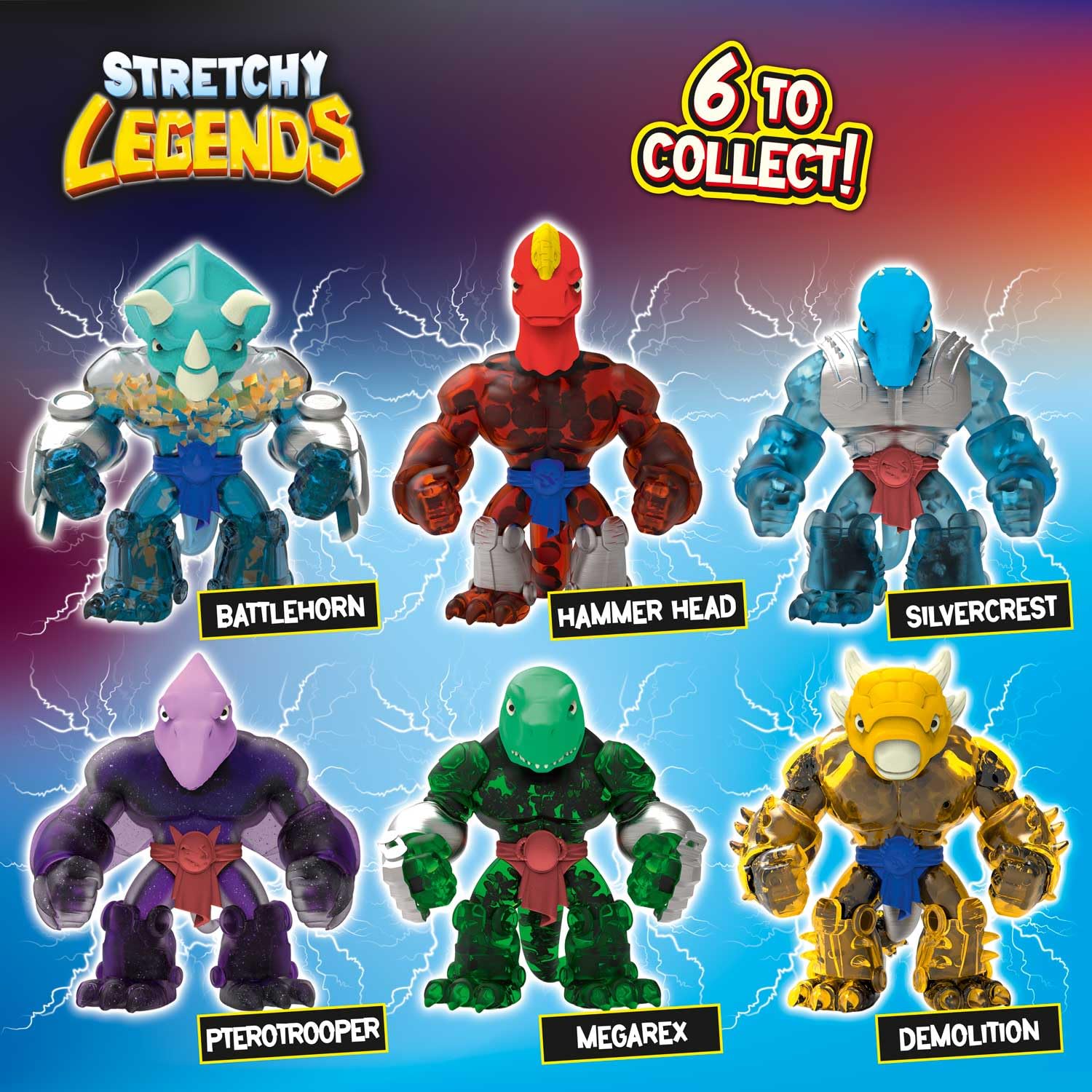 Stretchy Legends D'Molition Stretchy Superhero Figure for Kids 3+ 5