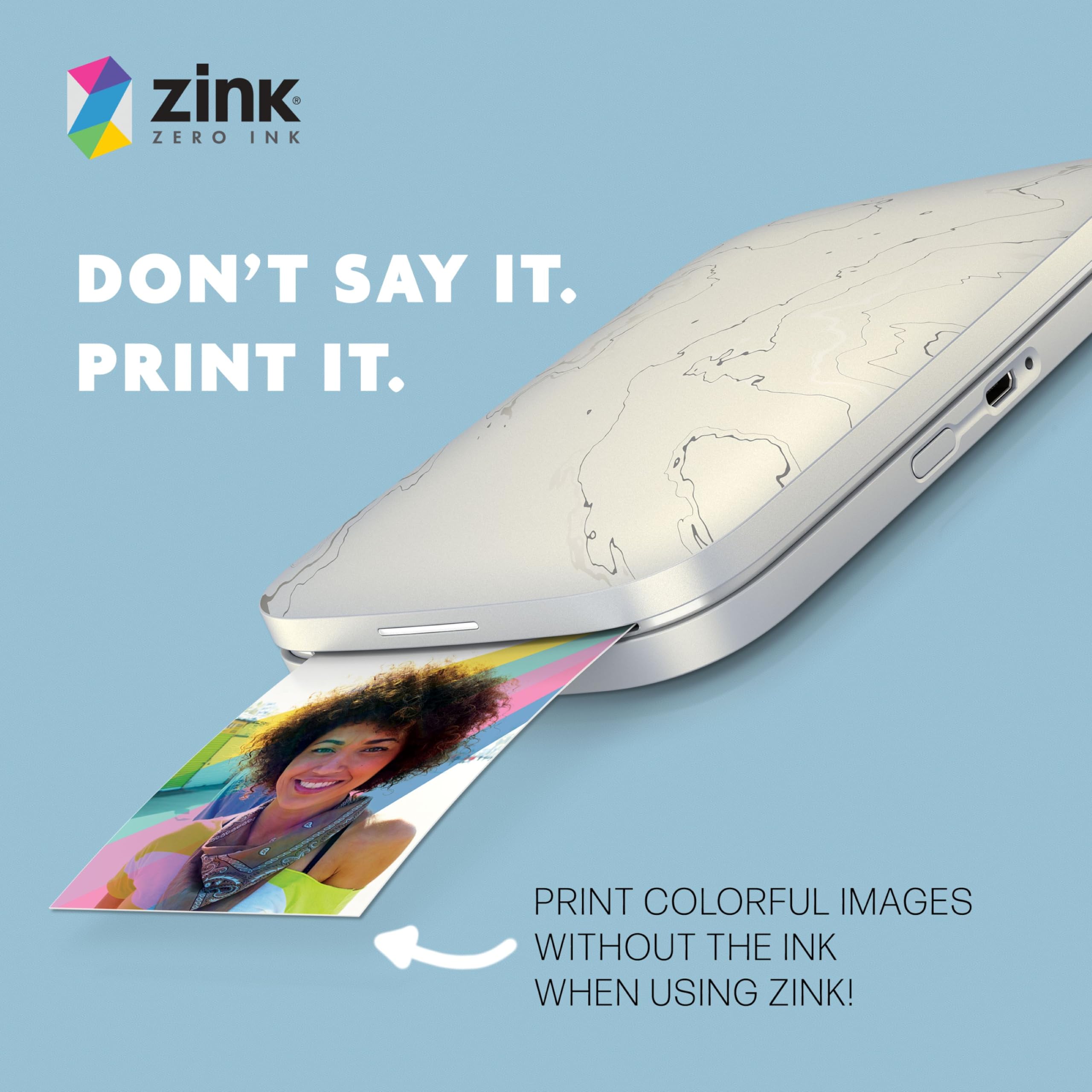HP Premium Zink Photo Paper - 2.3 x 3.4 inch, Sticky Back, 20 Sheets | Smudge Resistant 3
