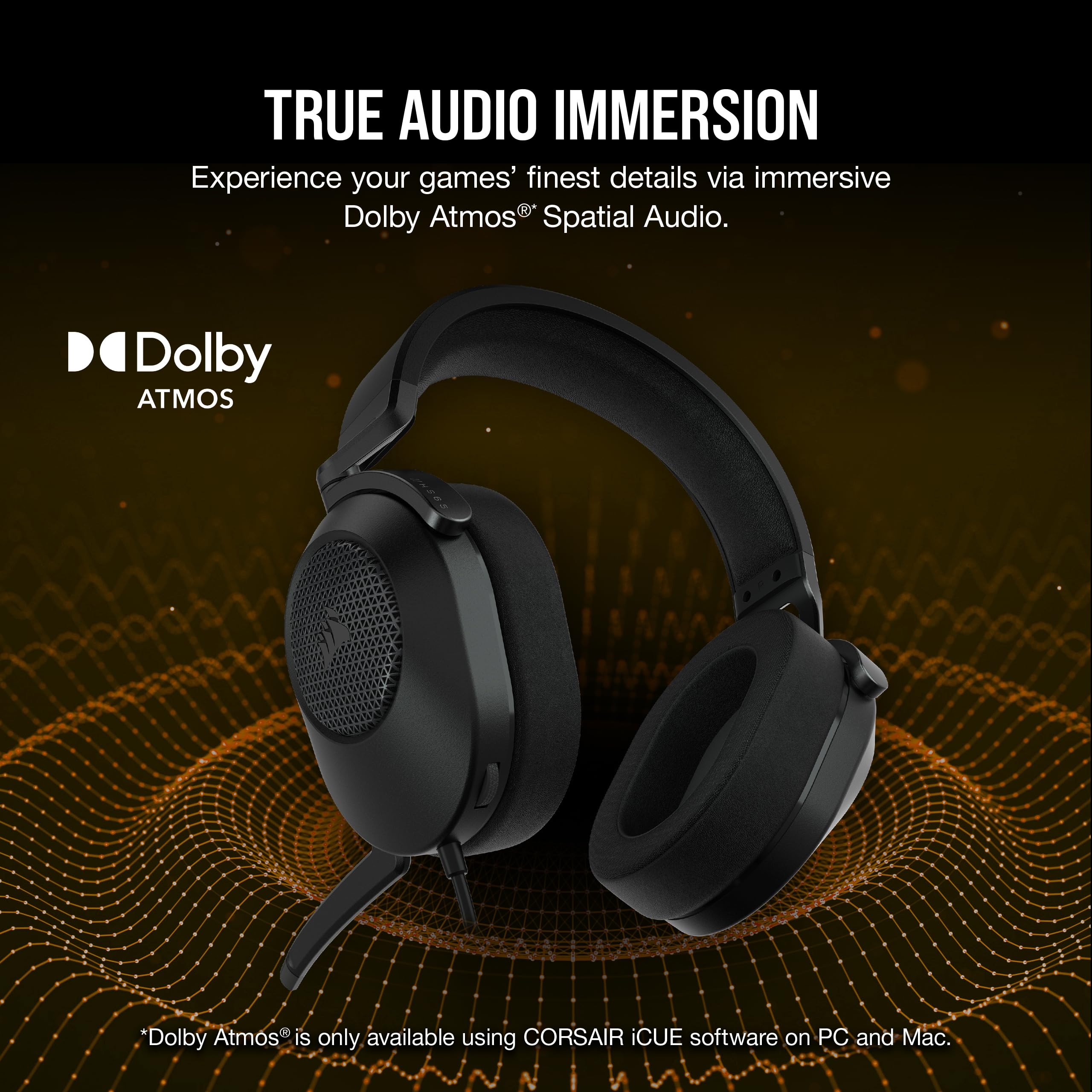 Corsair HS65 Surround Wired Gaming Headset - Dolby 7.1 Surround Sound - Son 3