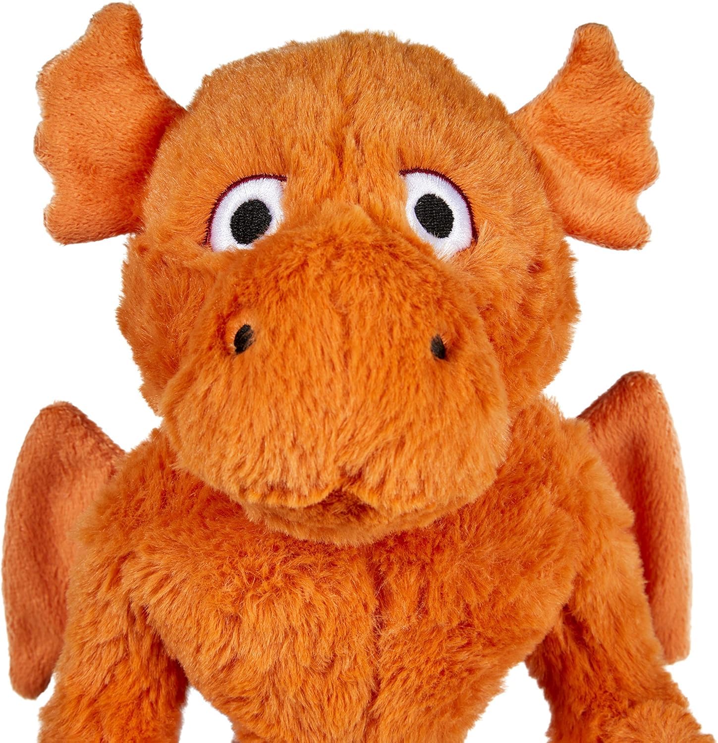 Petface Seriously Strong Plush Dragon Dog Toy - Durable, Heavy Duty for Large Breeds | Orange