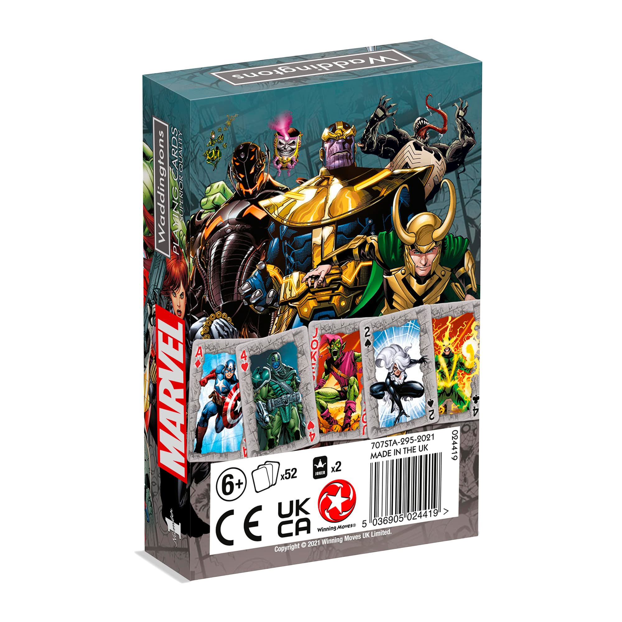 Waddingtons Number 1 Marvel Universe Playing Cards Deck | Plastic Material | Unisex Adult 2