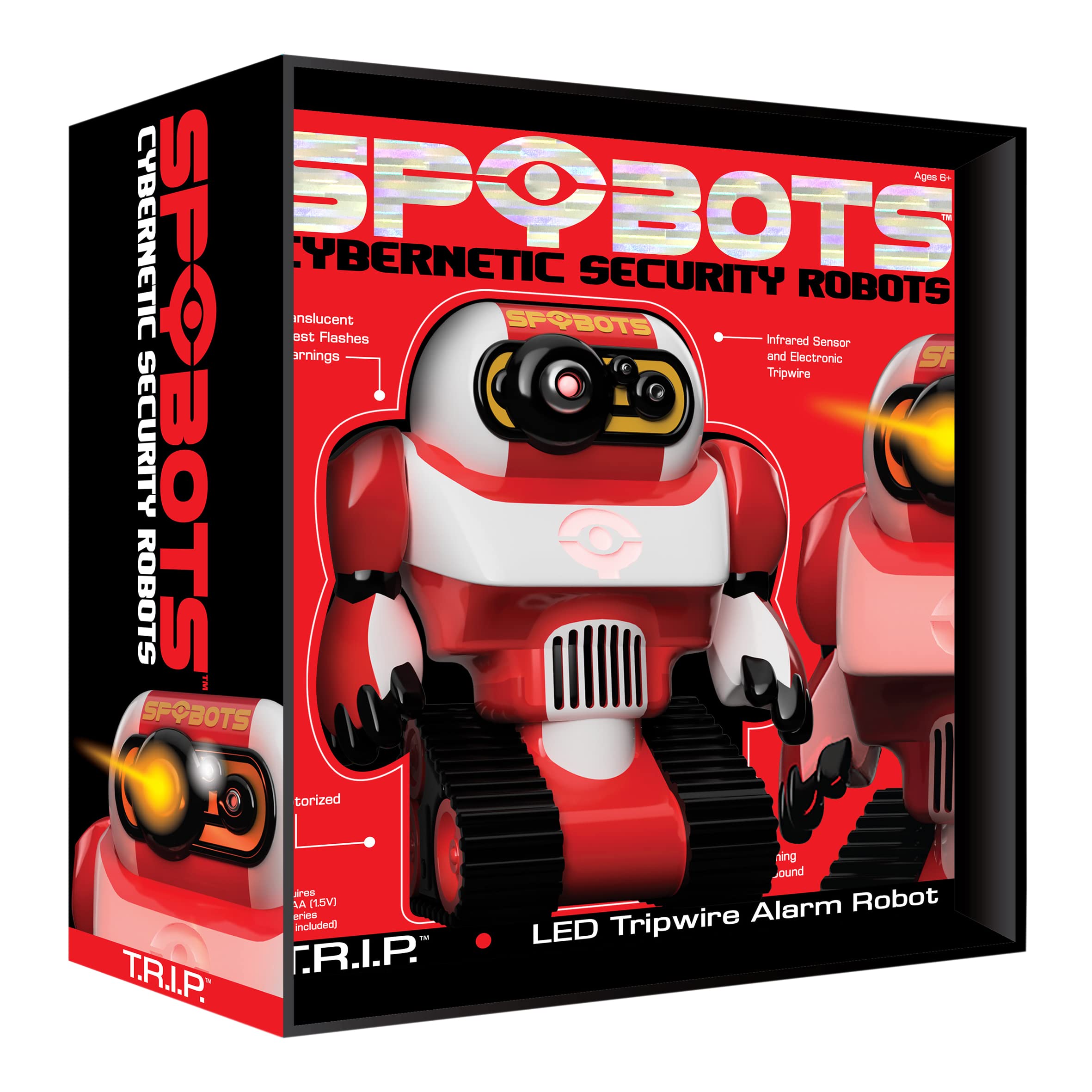 SpyBots TRIP – LED-Stolperdraht-Alarmroboter-Sicherheitsgerät für Kinder ab 6 Jahren 4