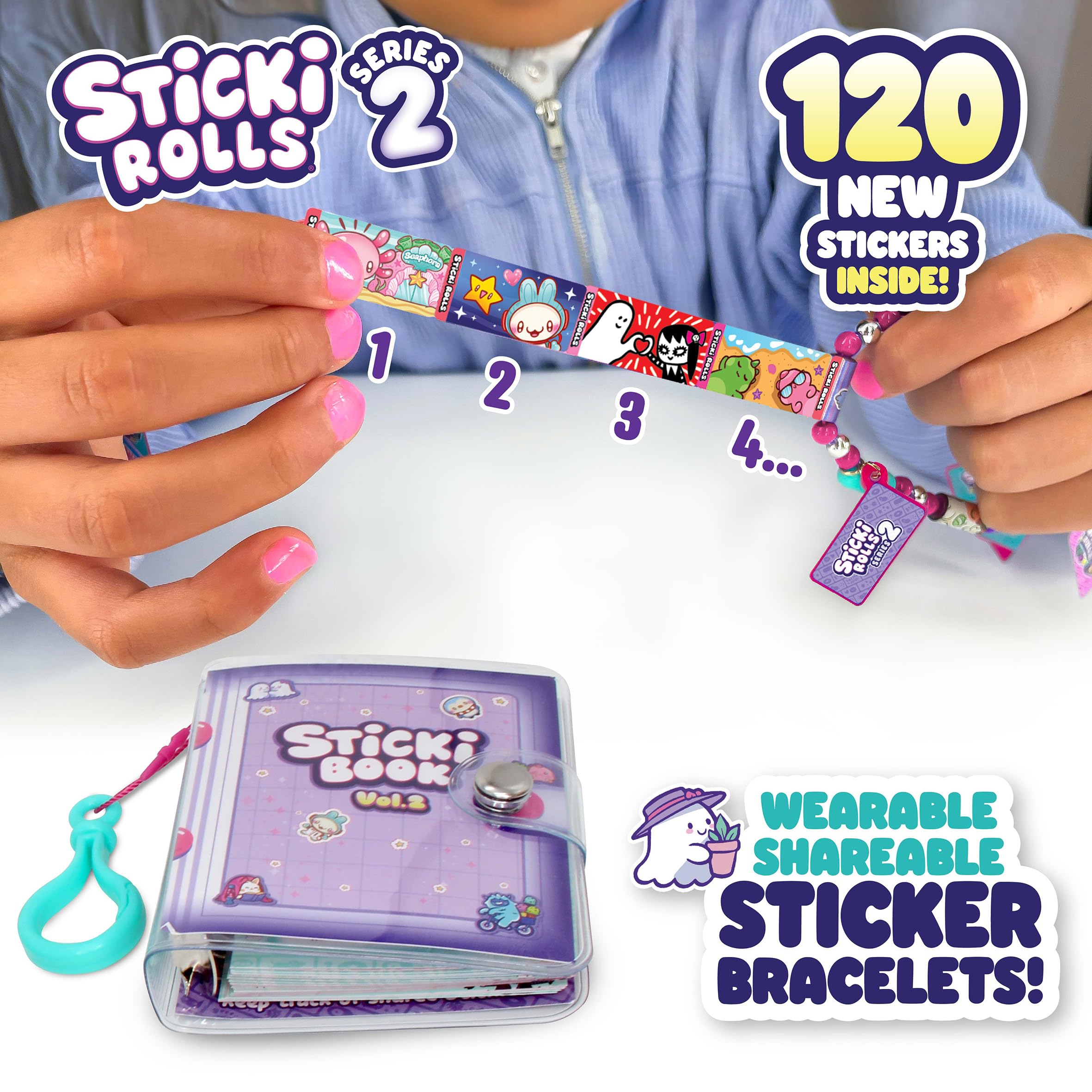 Sky Castle Sticki Rolls Serie 2 – Tragbares und teilbares holografisches Stickerbuch