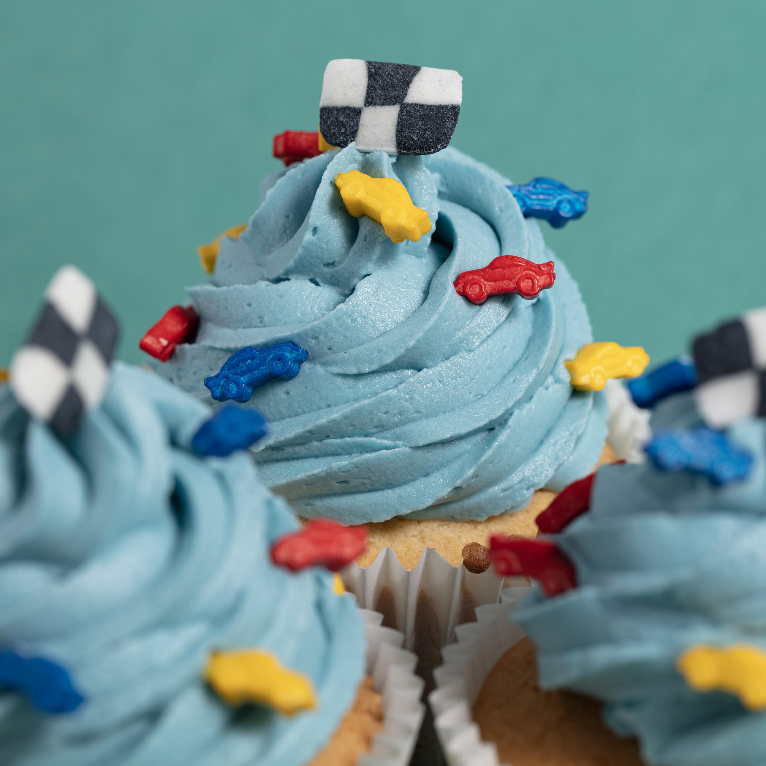 PME Cake Racing Cars Sprinkle Charms - Edible Decoration | 25g (0.9oz)