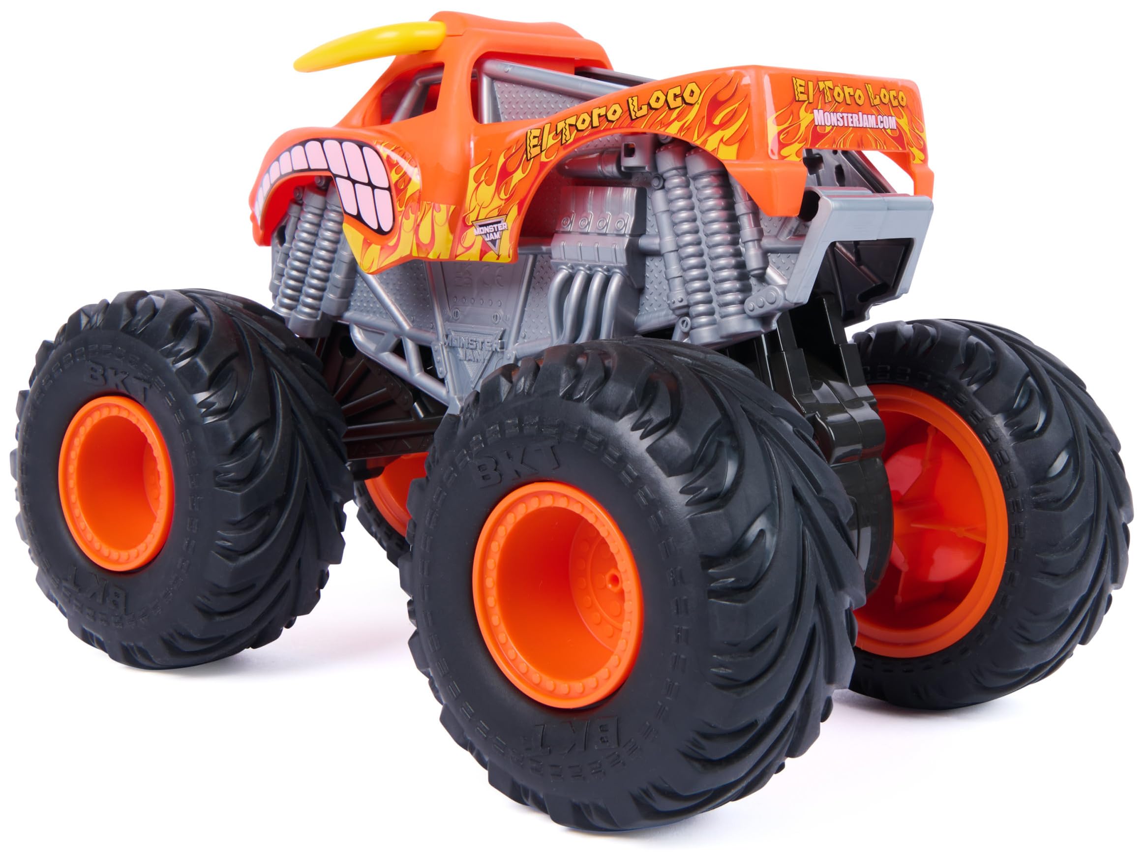 Monster Jam Rev ‘N Roar El Toro Loco 1:15 Scale Monster Truck with Sound Effects | 4WD 3