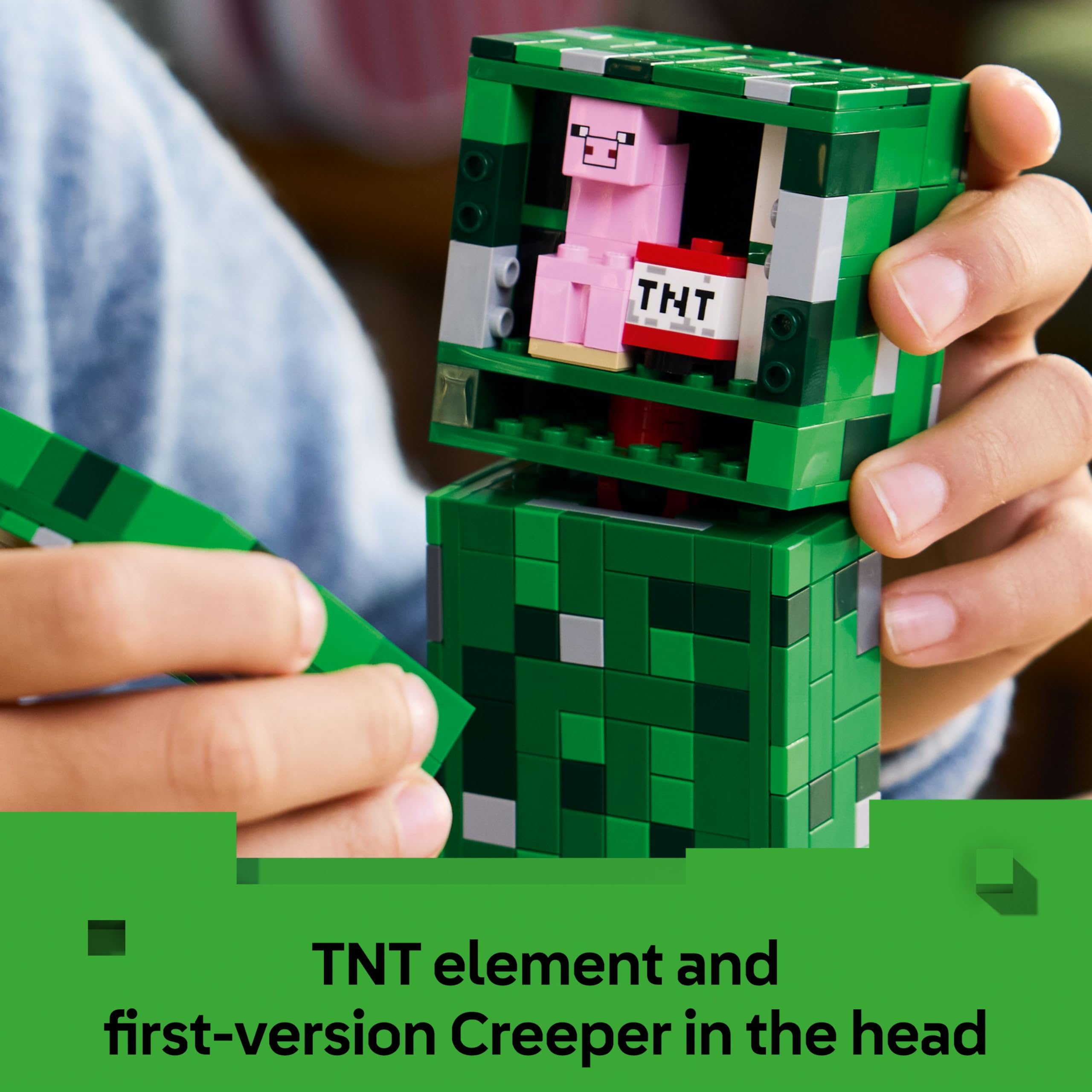 LEGO Minecraft The Creeper Toy - Posable Mob Figure with Hidden Compartment | Model 21276 5