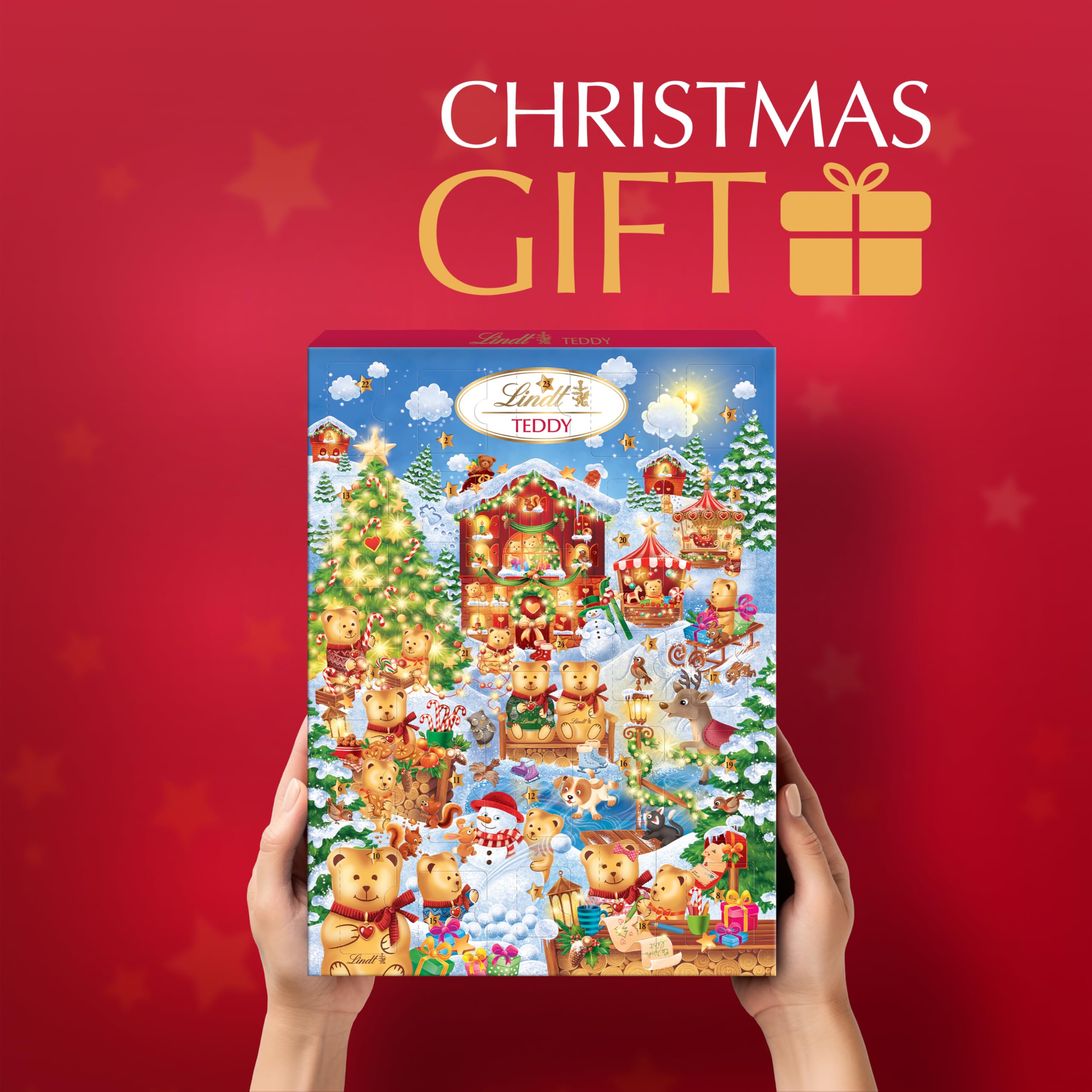 Lindt Teddy Winter Wonderland Advent Calendar 2025 – 170g Milk & White Chocolate 3