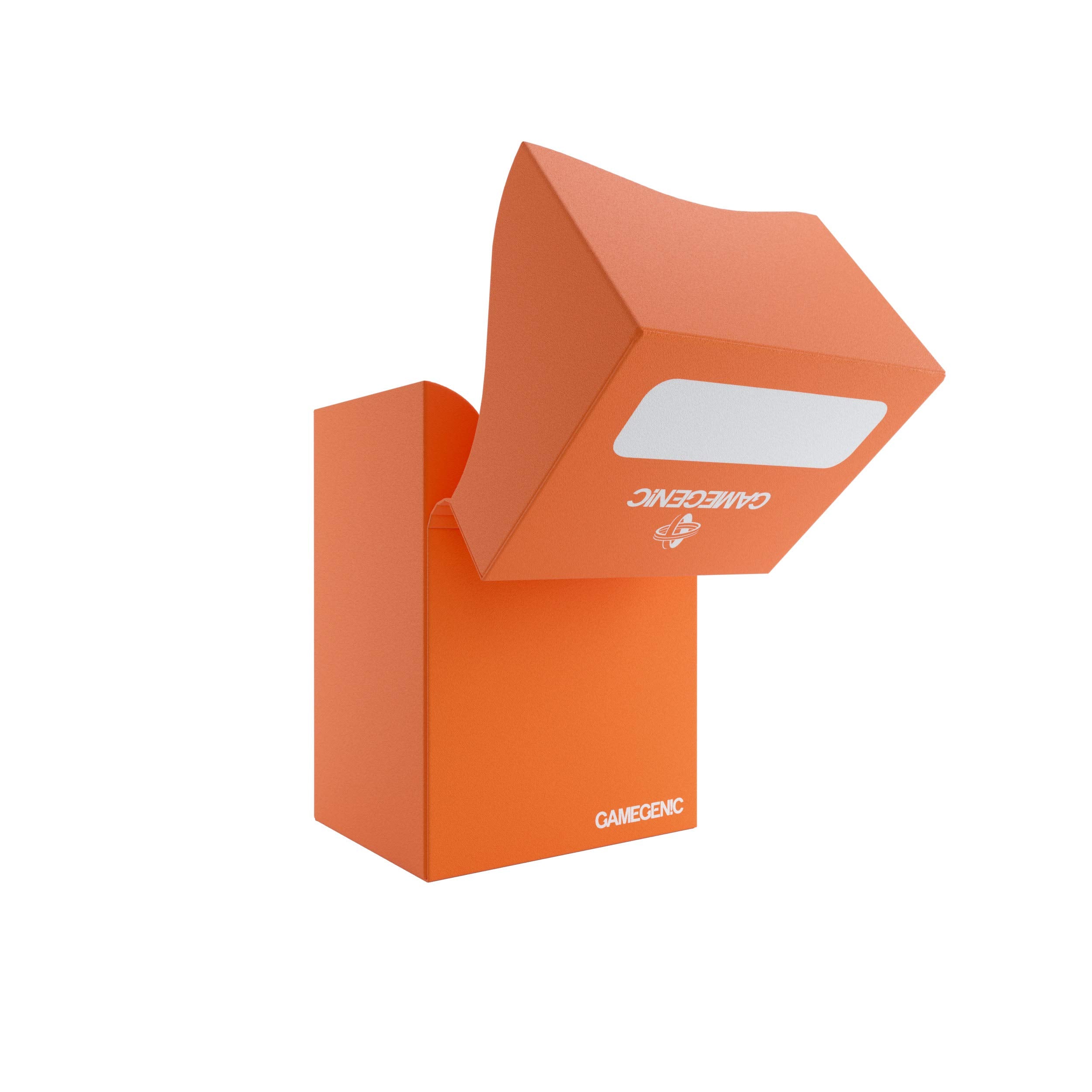 Gamegenic 80-Card Deck Holder - Orange | Self-Closing Lid | Acid-Free Storage 5
