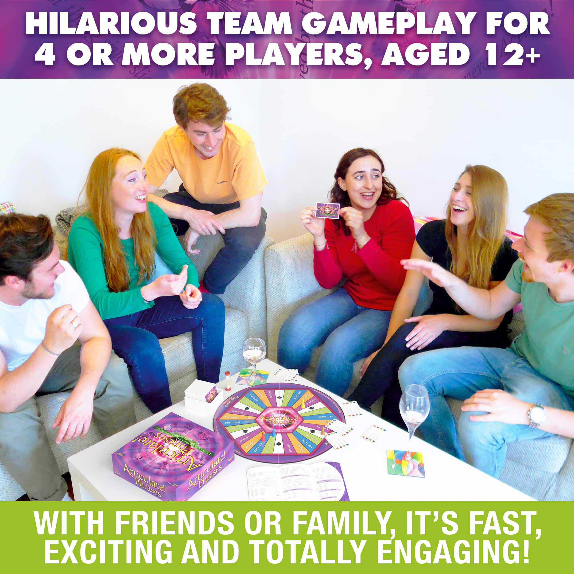 Drumond Park Articulate Phrases Family Board Game - Fast Talking Description Game for Adults & Teens