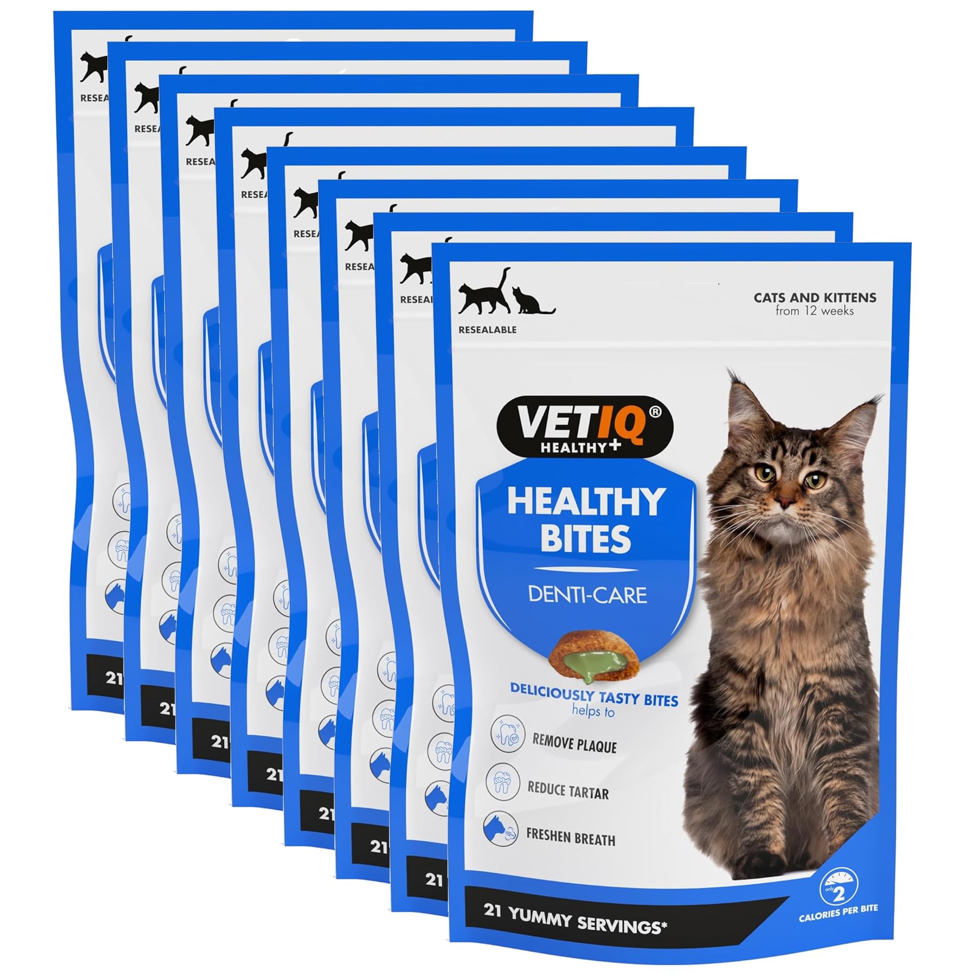 VETIQ Healthy Bites Denti-Care Treats - Promotes Dental Health & Fresh Breath | Duck Flavor | All Life Stages