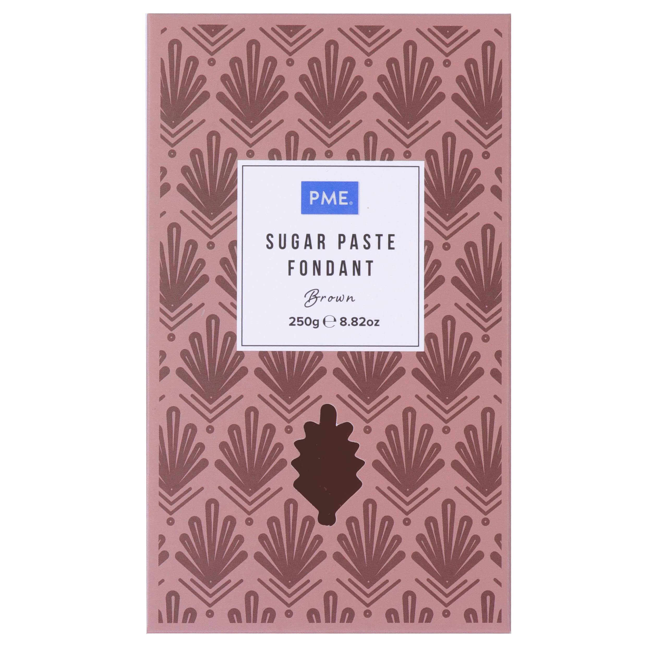 PME Sugar Paste Fondant - Brown | 250g | Thermo-Tech Ready-to-Roll