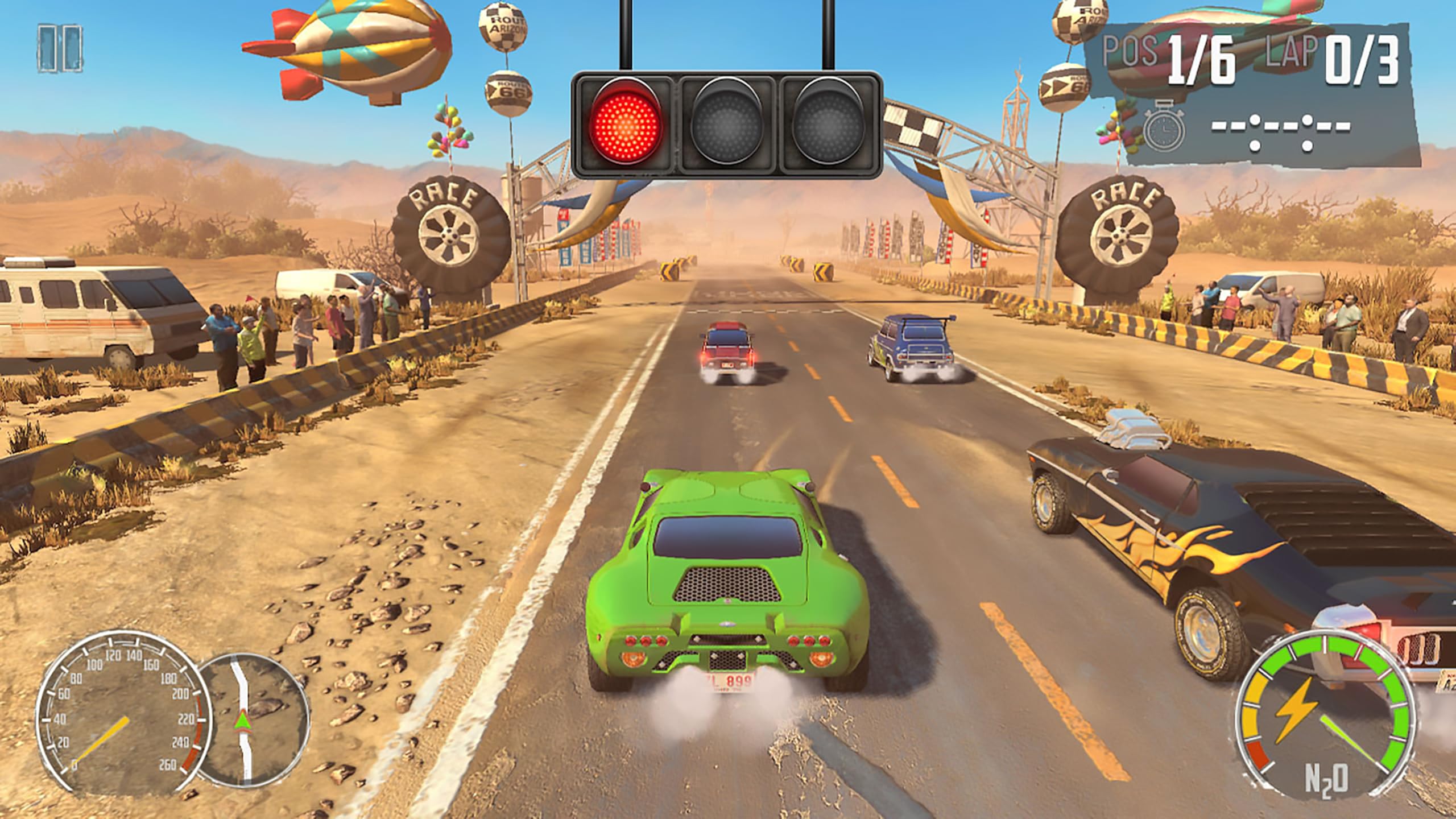 Turbo Boost Racing Kit - PlayStation 5 with Dual LED Racing Wheels 4