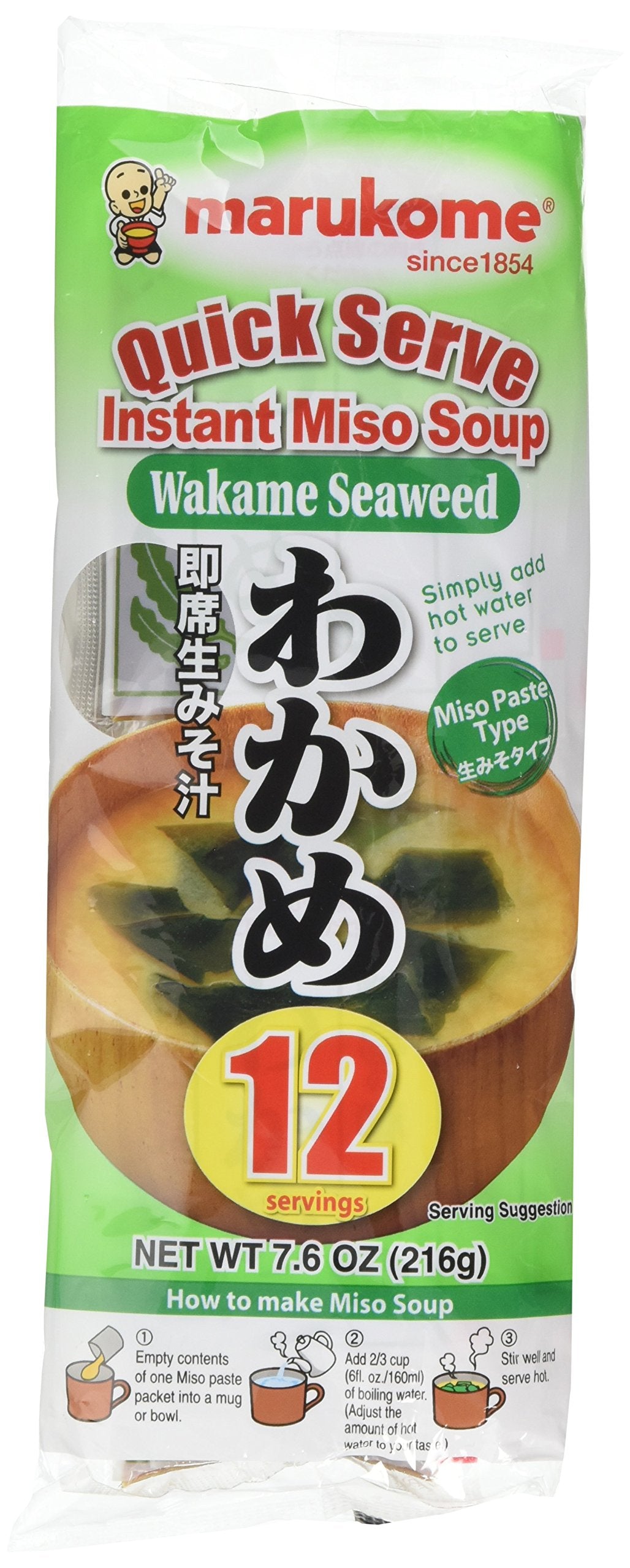 Shirakiku Nama Miso Soup - Traditional Flavor | 216g Pack