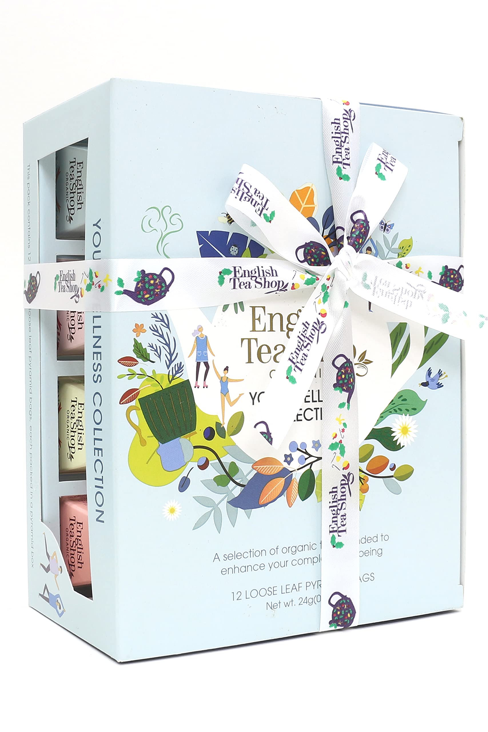 English Tea Shop Organic Wellness Tea Collection - 12 Pyramid Tea Bags | 6 Flavours 1