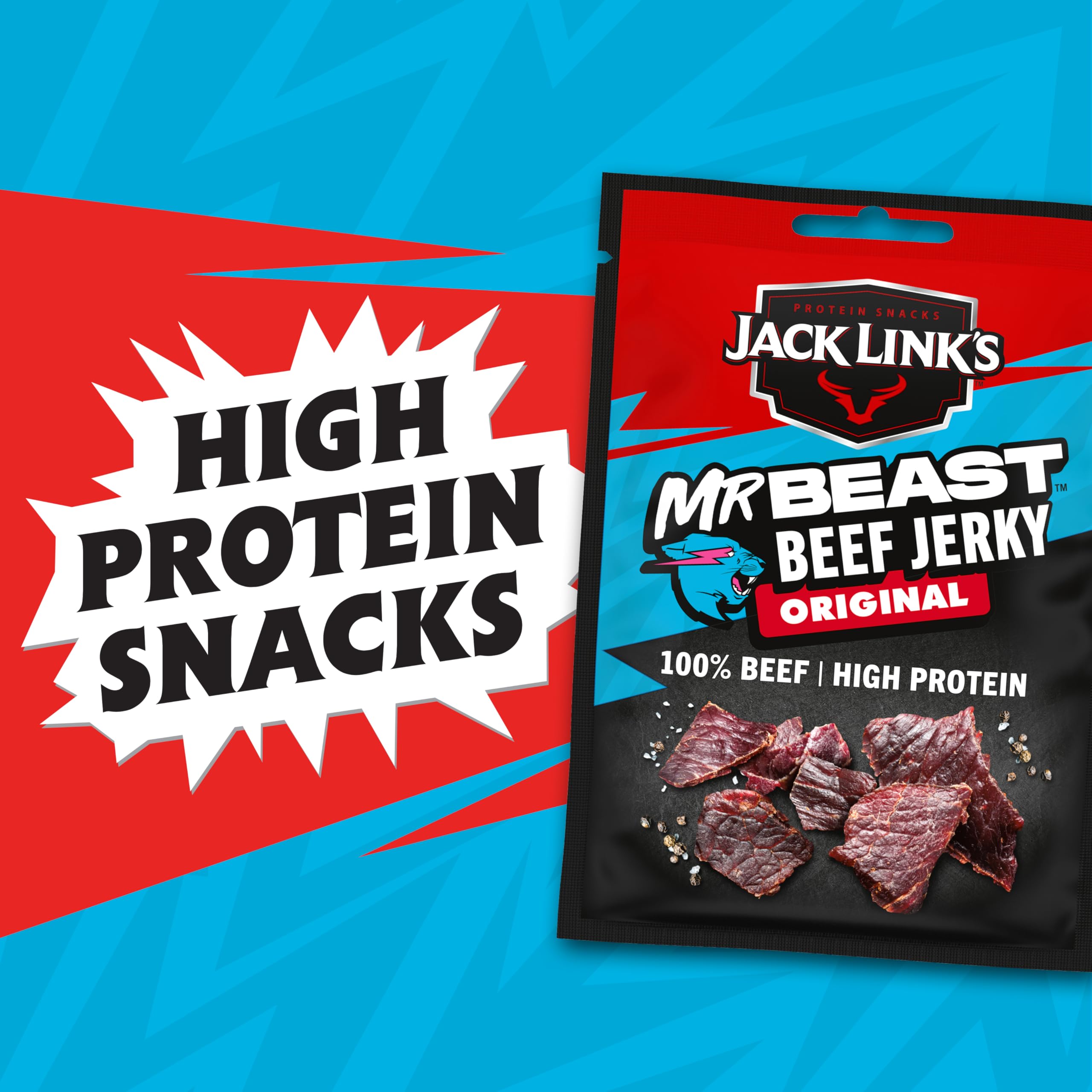 Jack Link's Original Beef Jerky - 60g Bag | High Protein Snack 6