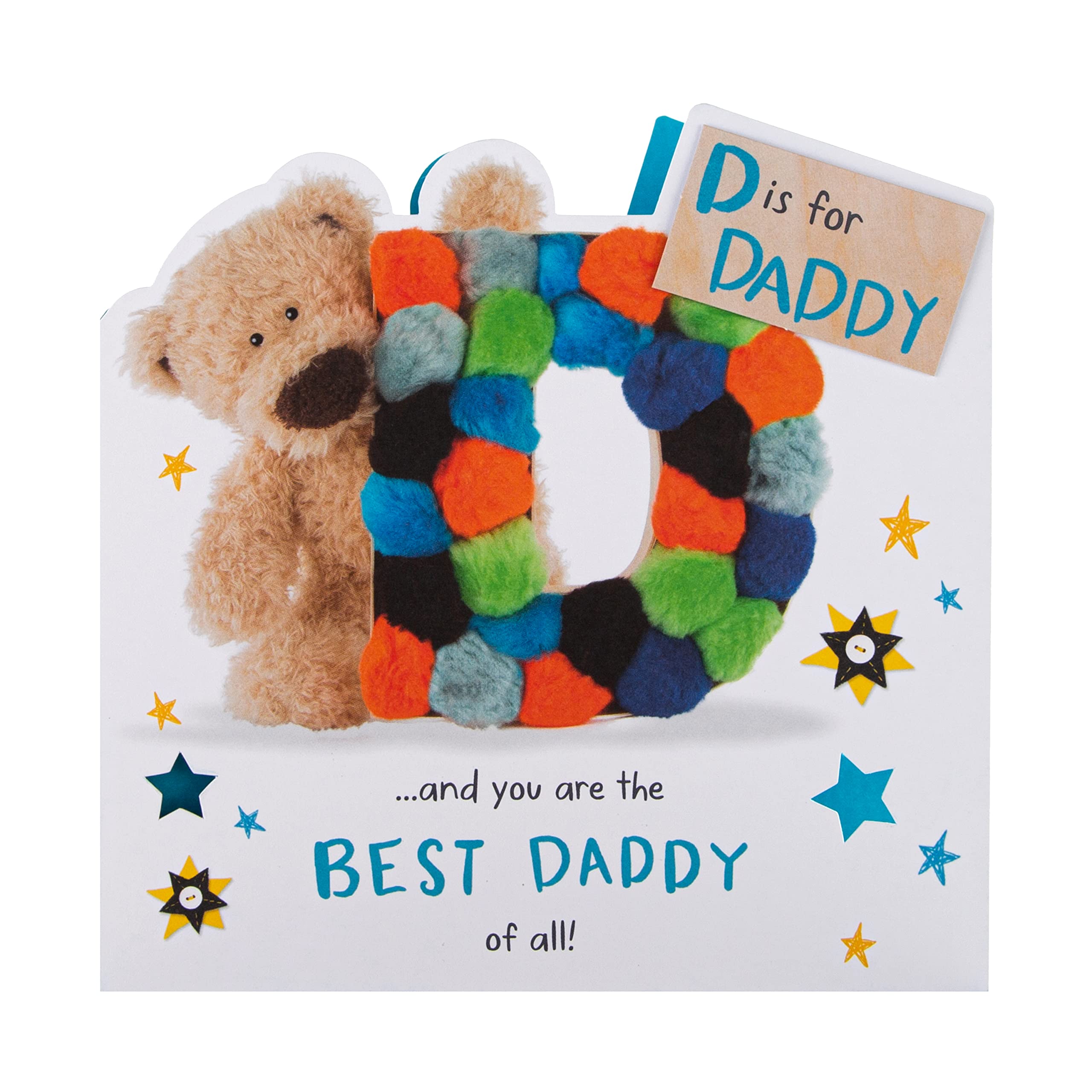 Hallmark Daddy Birthday Card - Cute Die Cut 'Wellibobs' Design | 16cm Square 5