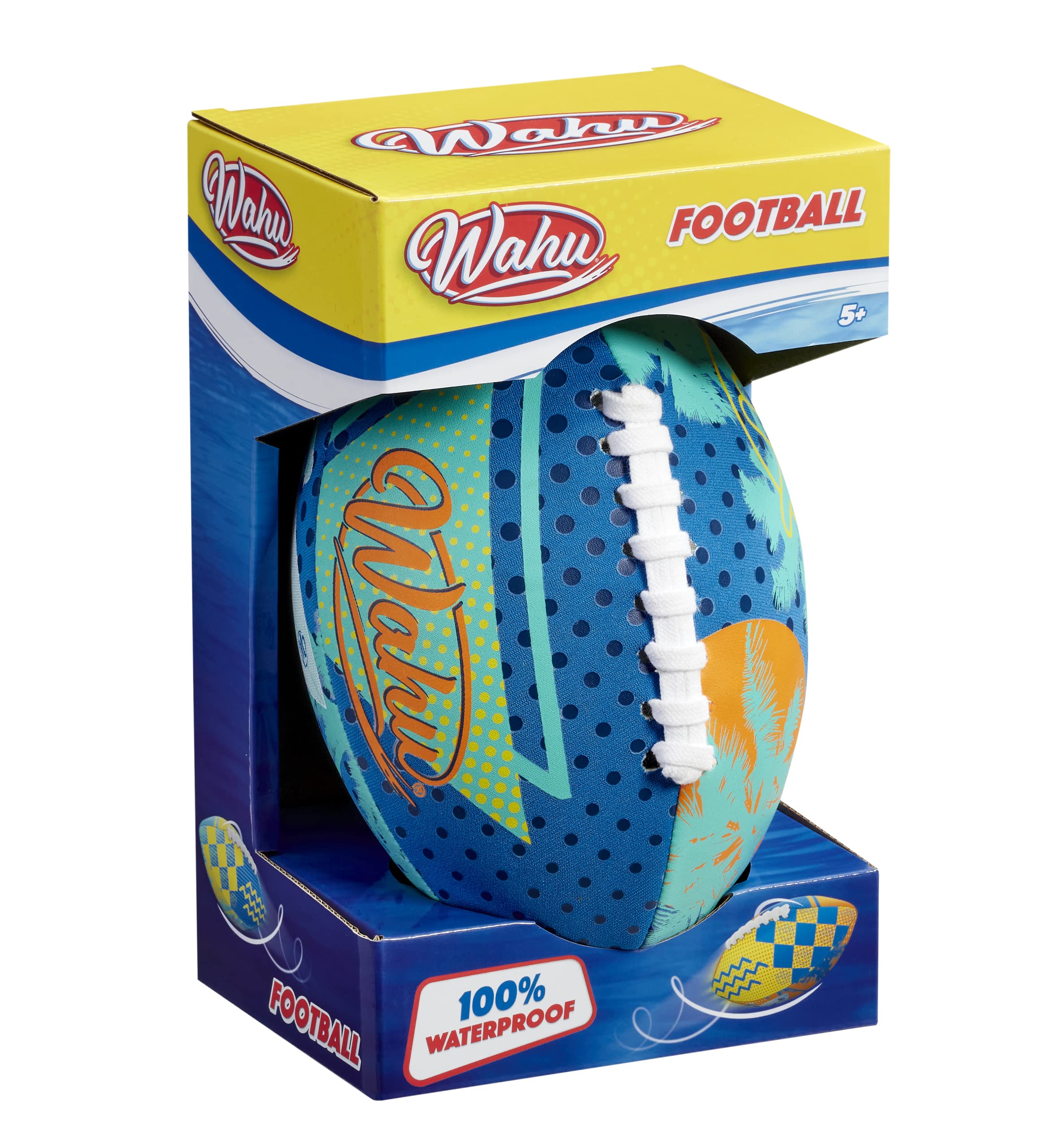 WAHU American Football - 9 Inch Size | 100% Waterproof Neoprene Cover | Multicolor 9