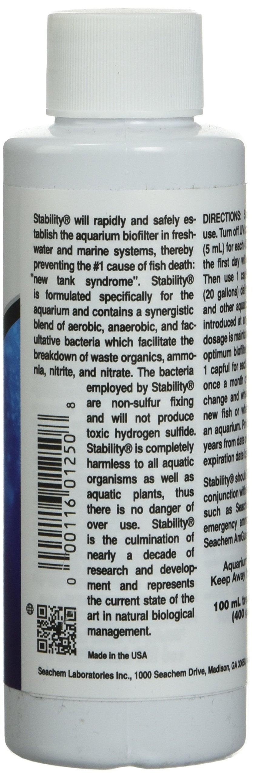 Seachem Stability Tank Stabilization System - Rapid Bio-filter Establishment | 100 ml