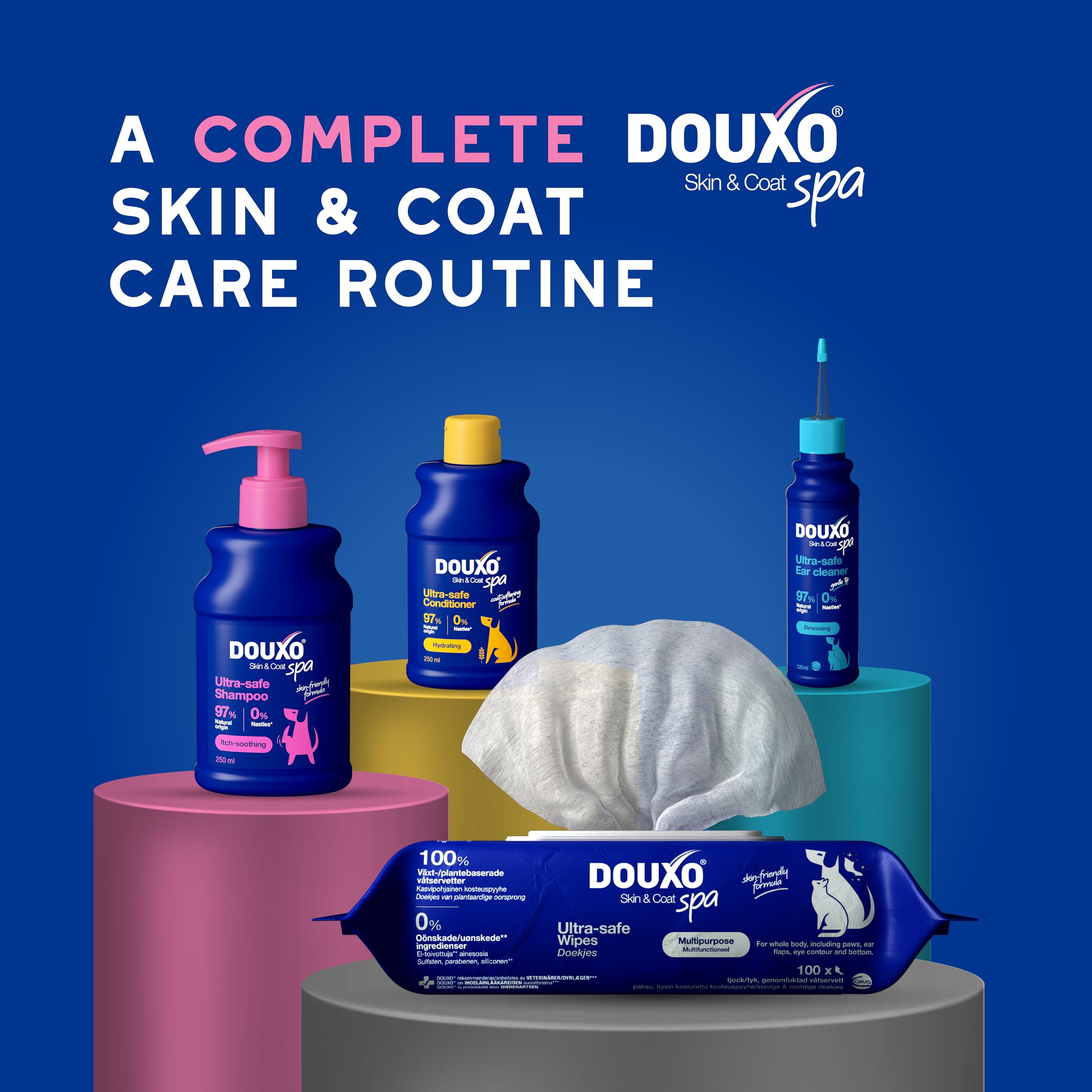 Douxo Skin & Coat SPA Soothing Dog Shampoo - 250 ml | Hydrating & pH Balanced 8