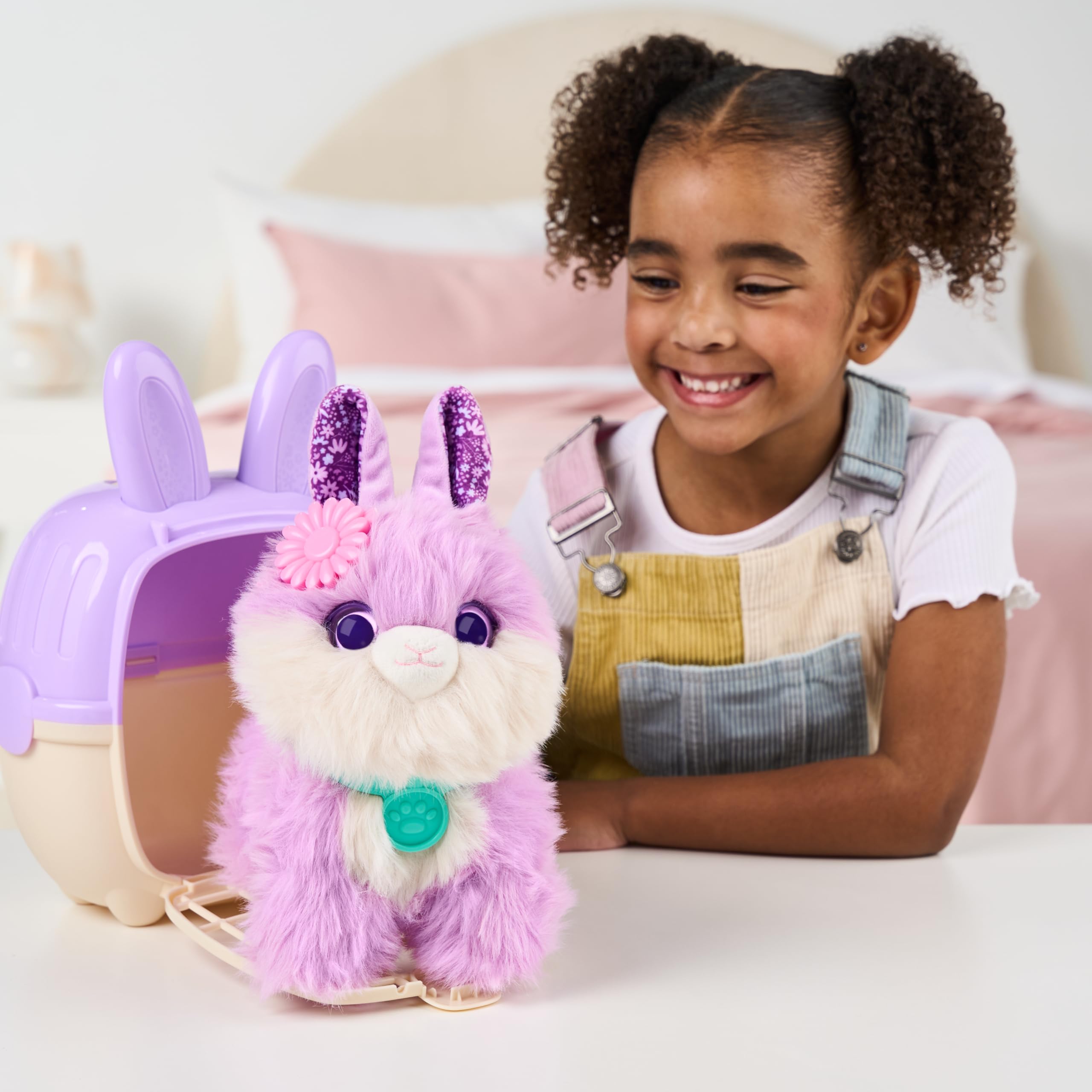 SCRUFFALUVS Mystery Little Live Pets ScruffaLuvs Bunny Scruffs Plush Toy, 5.5' Tall 9