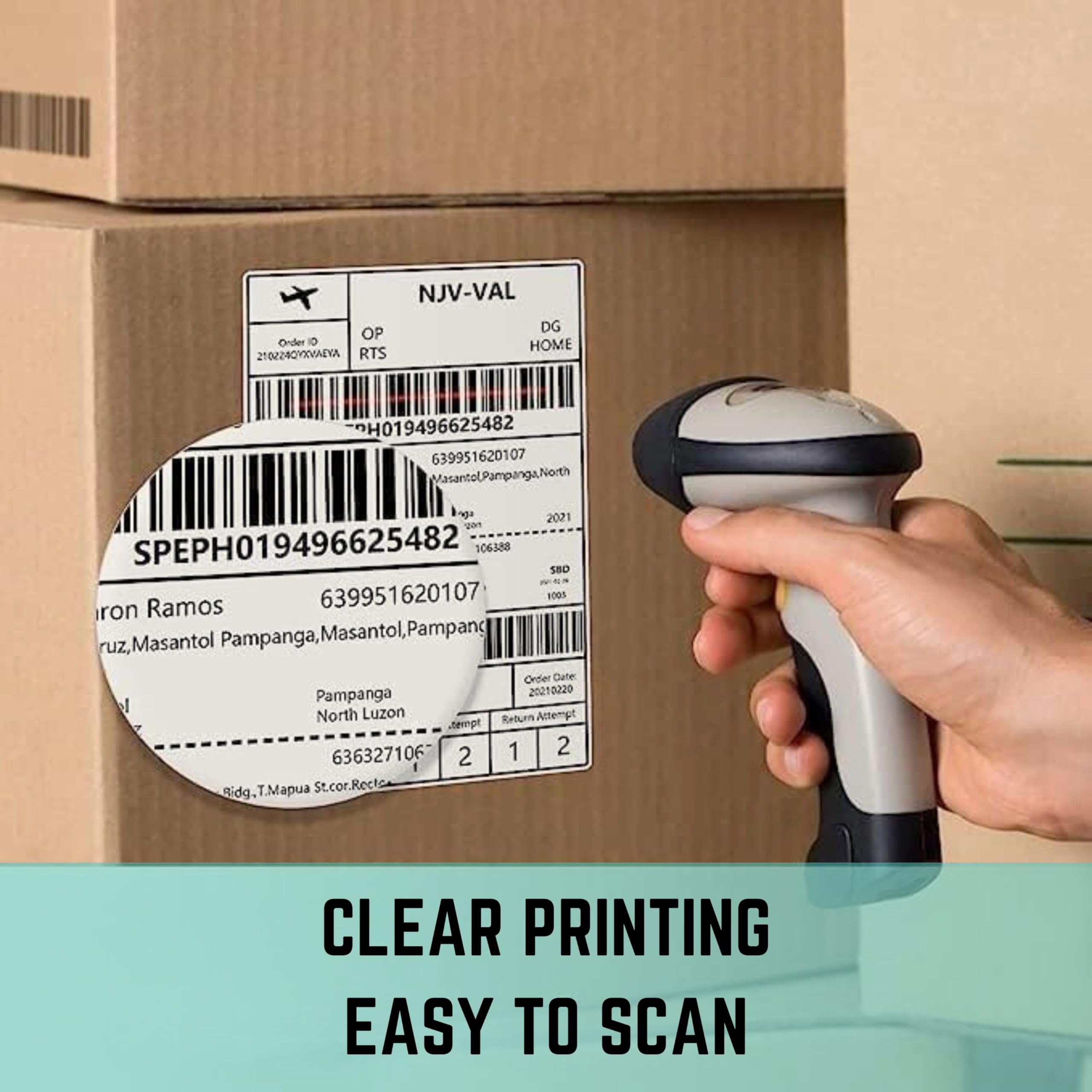 Double Dragon Direct Thermal Shipping Labels - 100x150mm (4"x6"), 500 Labels/Roll