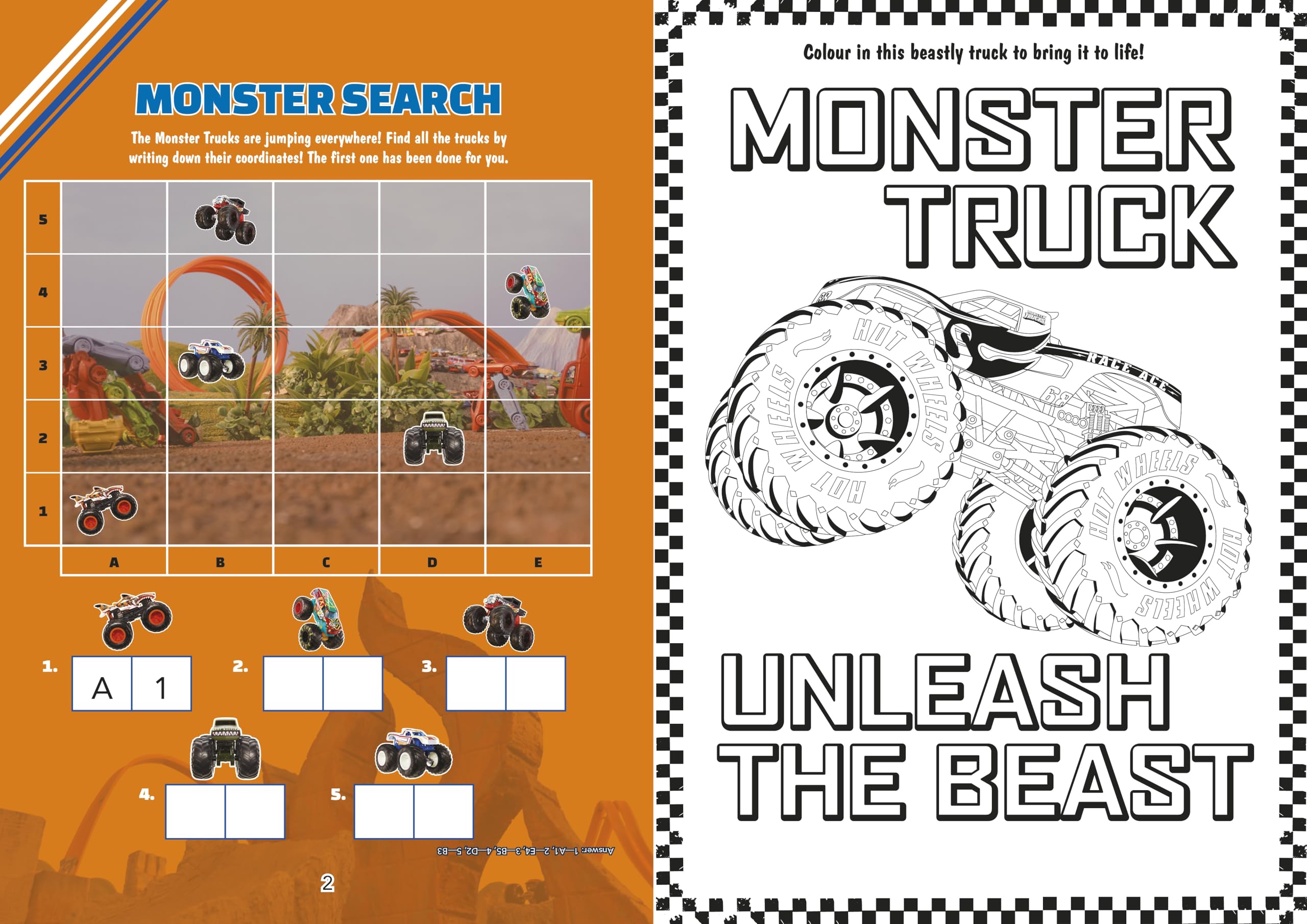 Hot Wheels Monster Trucks: Smash and Crash! A Sticker and Colouring Activity Book [Paperback]